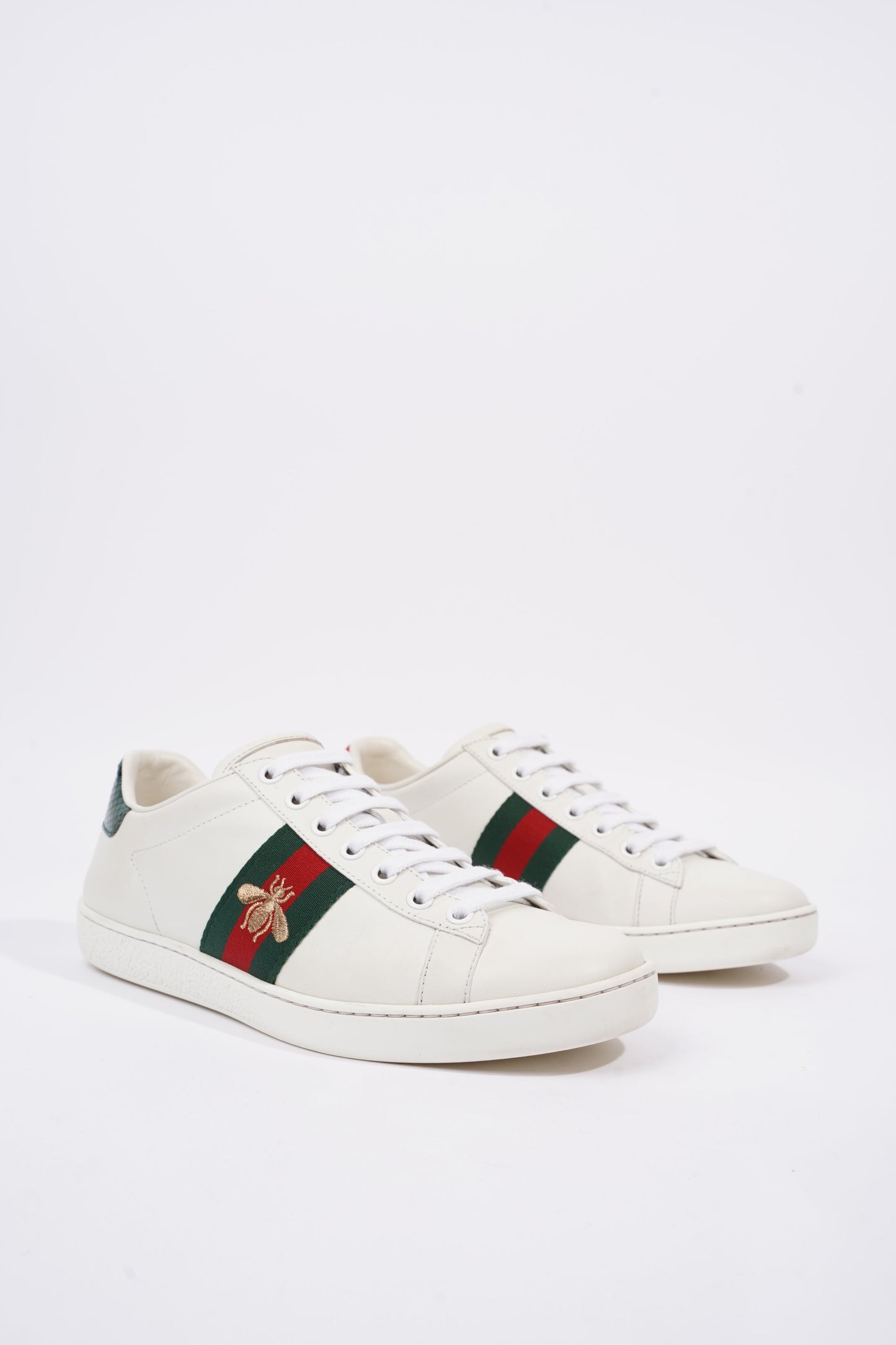 Gucci Womens Ace Bee White / Green / Red EU 37 / UK 4