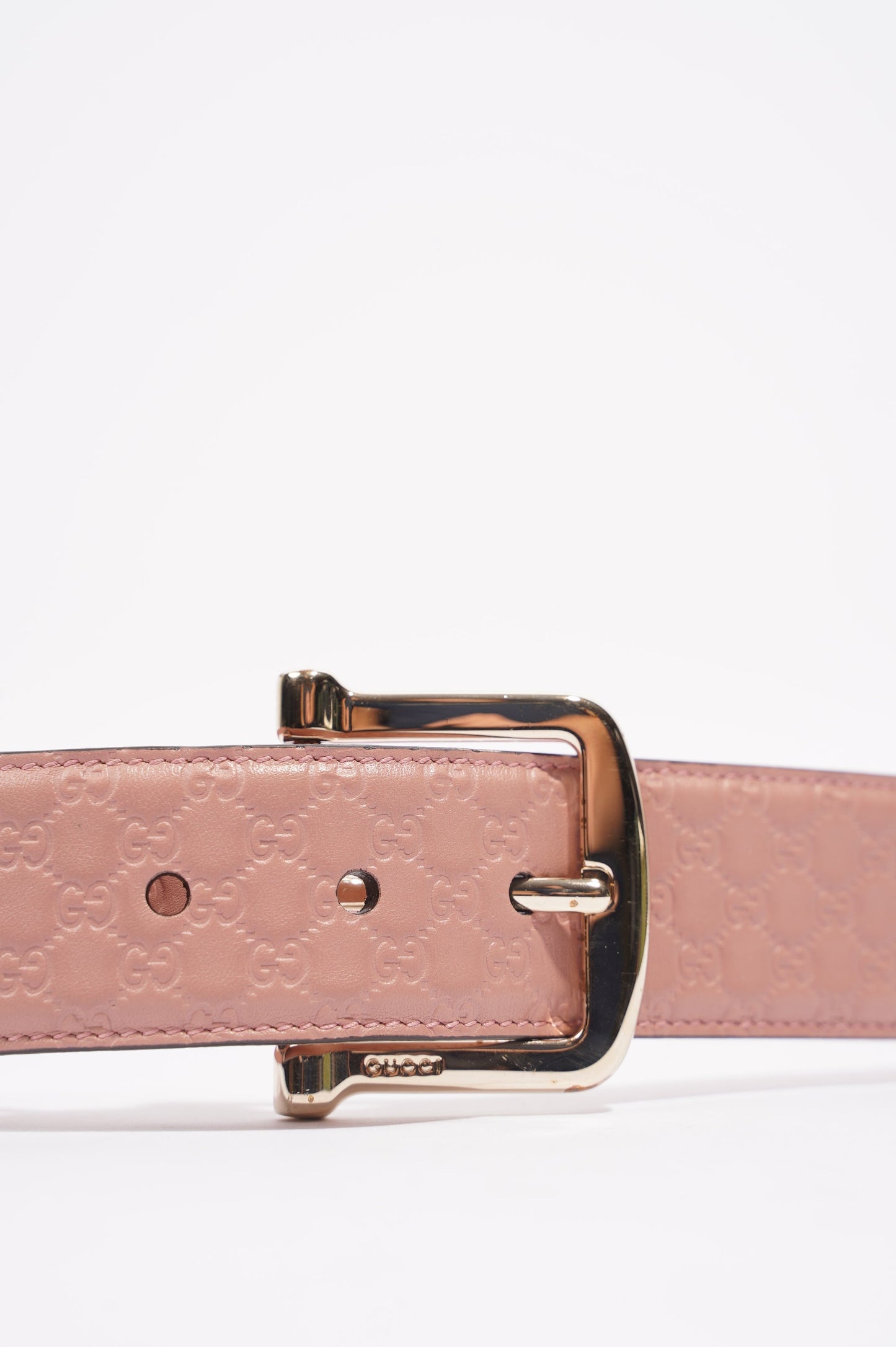 Gucci Womens GG Belt Pink 95cm - 38"