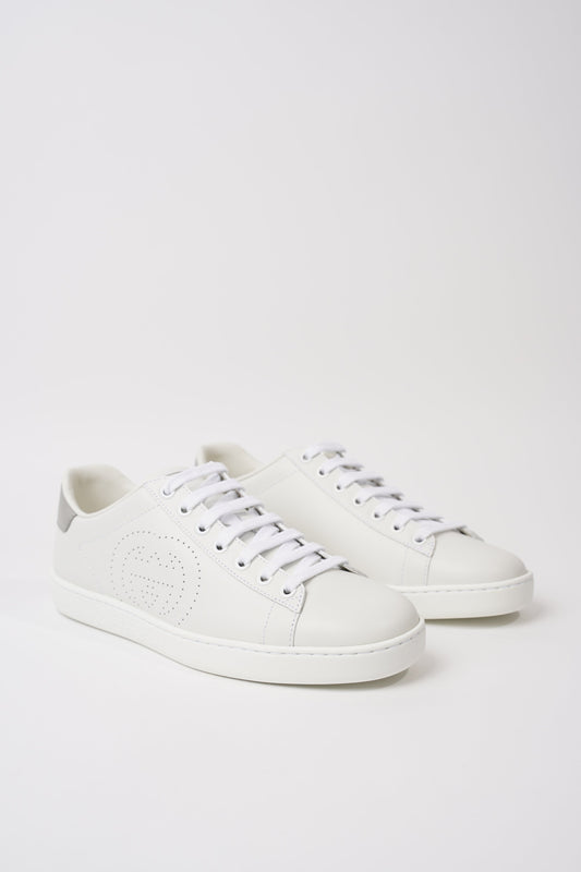 Gucci Womens Ace Interlocking GG White EU 37.5 / UK 4.5