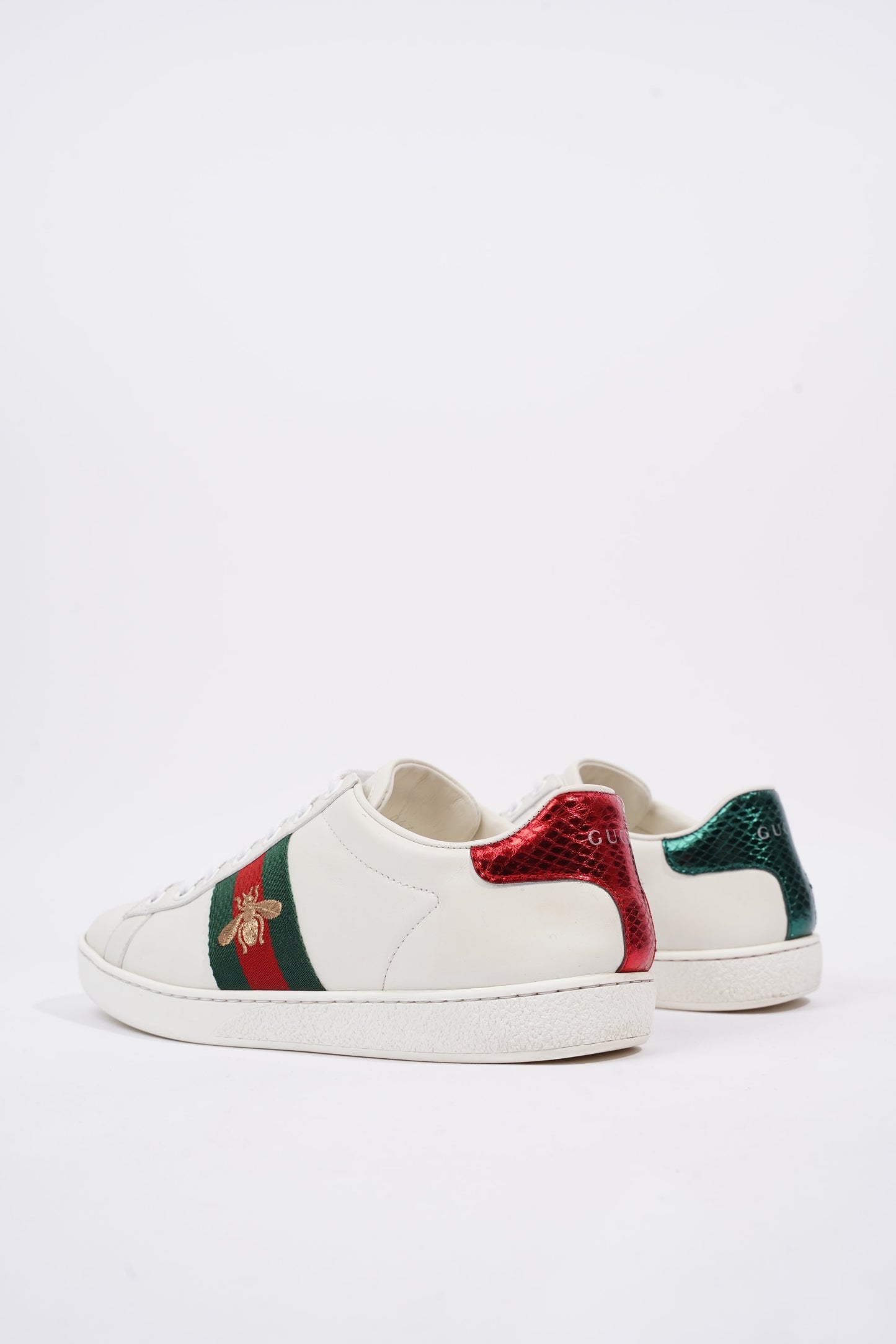 Gucci Womens Ace Bee White / Green / Red EU 37 / UK 4