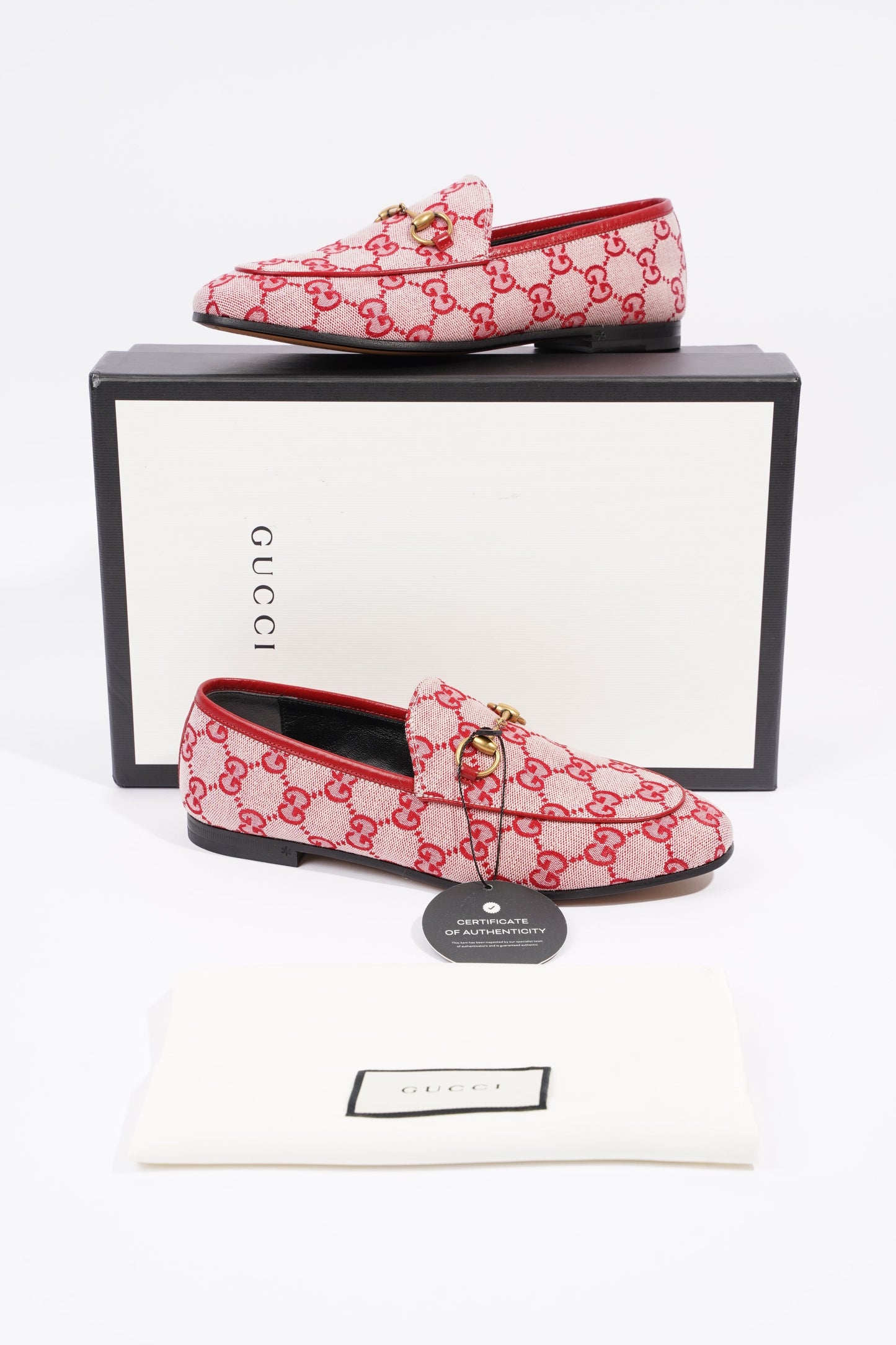 Gucci Womens Jordan Loafer Red EU 36.5 / UK 3.5