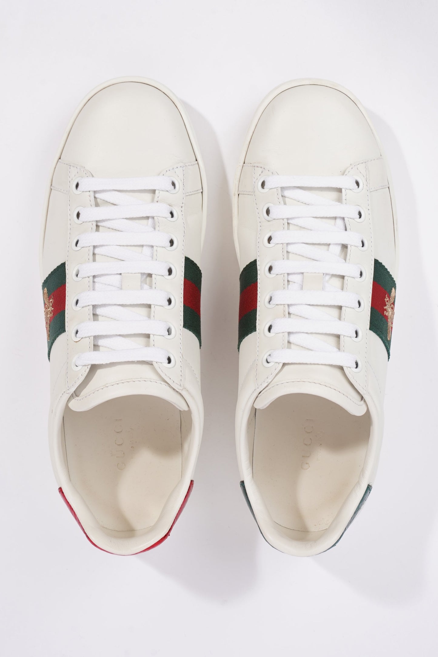 Gucci Womens Ace Bee White / Green / Red EU 37 / UK 4