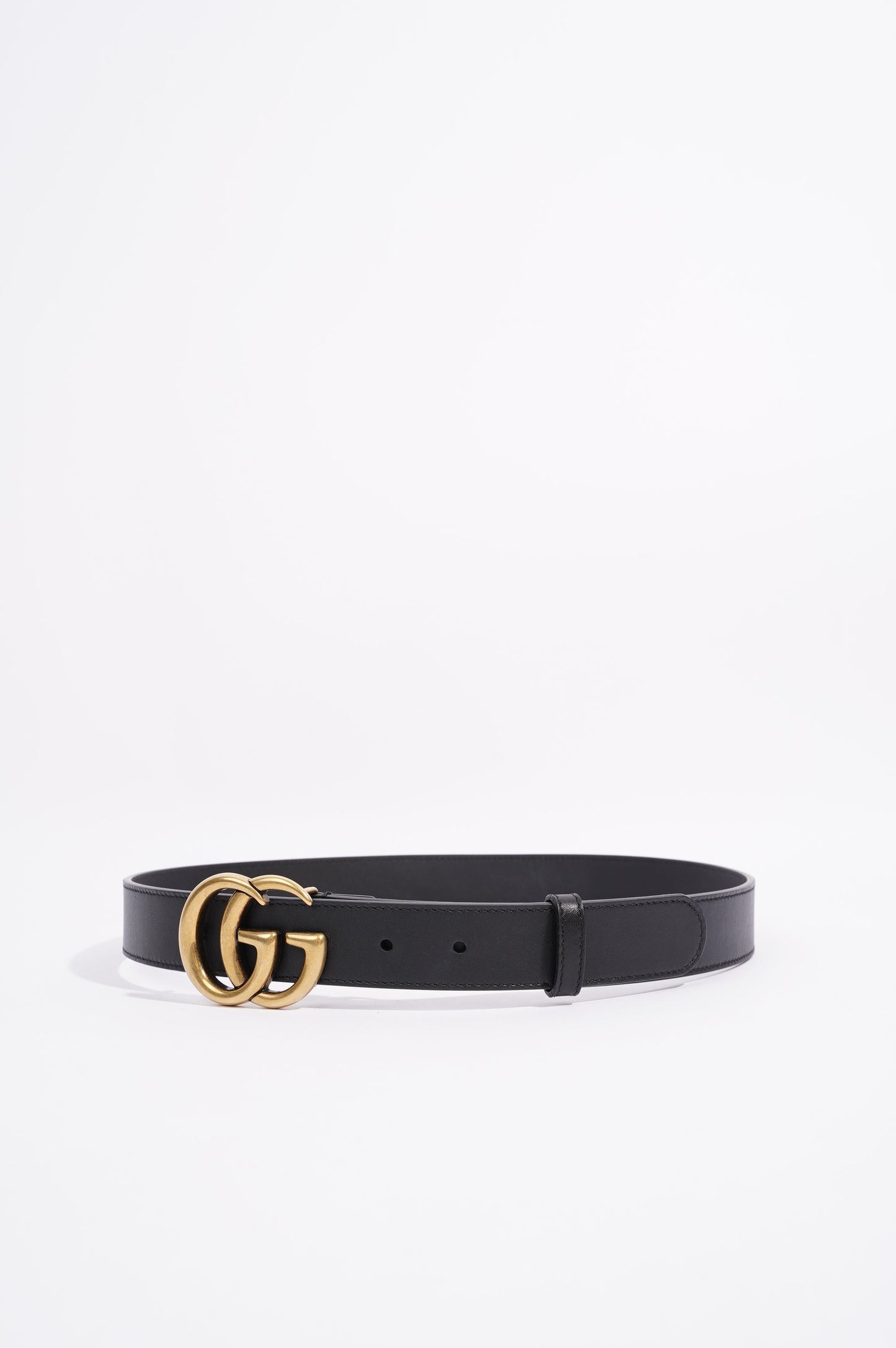 Gucci Womens Marmont Belt Black Leather 85cm - 34"