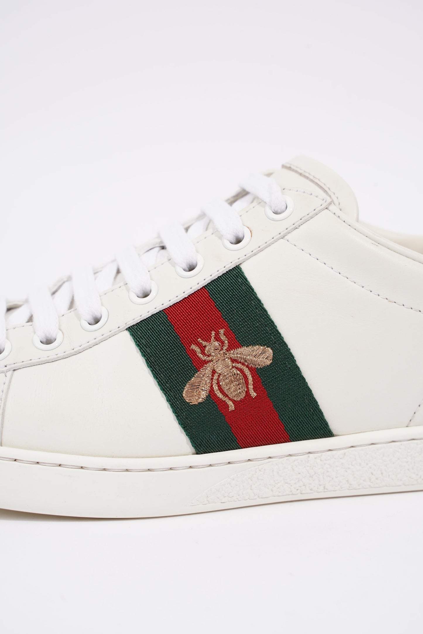 Gucci Womens Ace Bee White / Green / Red EU 37 / UK 4