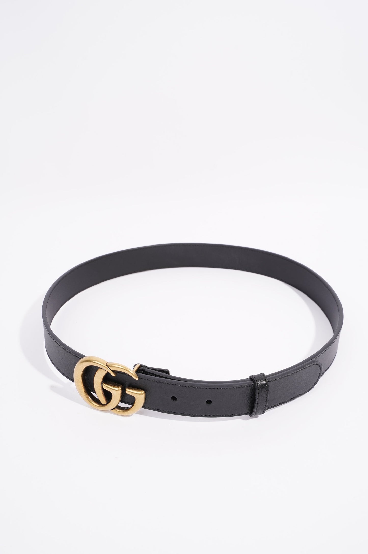 Gucci Womens Marmont Belt Black Leather 85cm - 34"