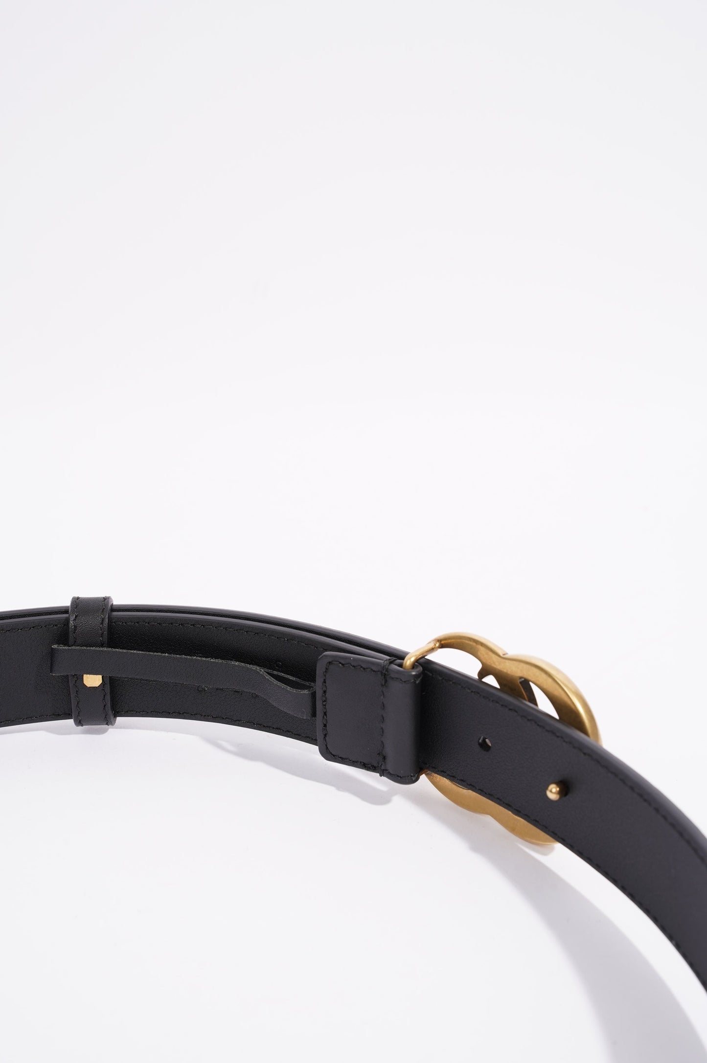 Gucci Womens Marmont Belt Black Leather 85cm - 34"