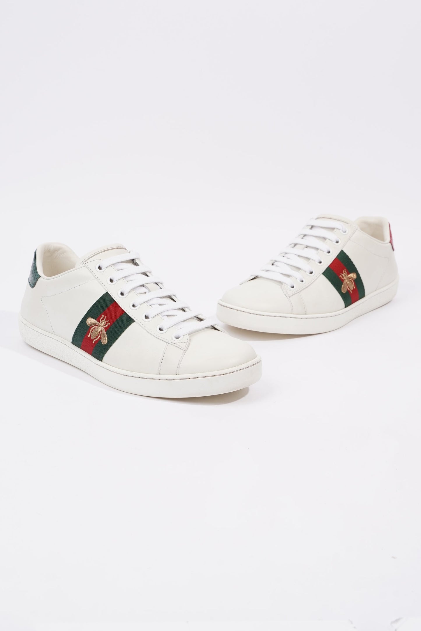 Gucci Womens Ace Bee White / Green / Red EU 37 / UK 4