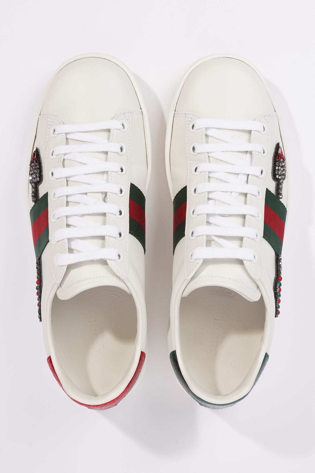 Gucci Womens Ace Arrow Sneaker White / Green / Red EU 39 / UK 6