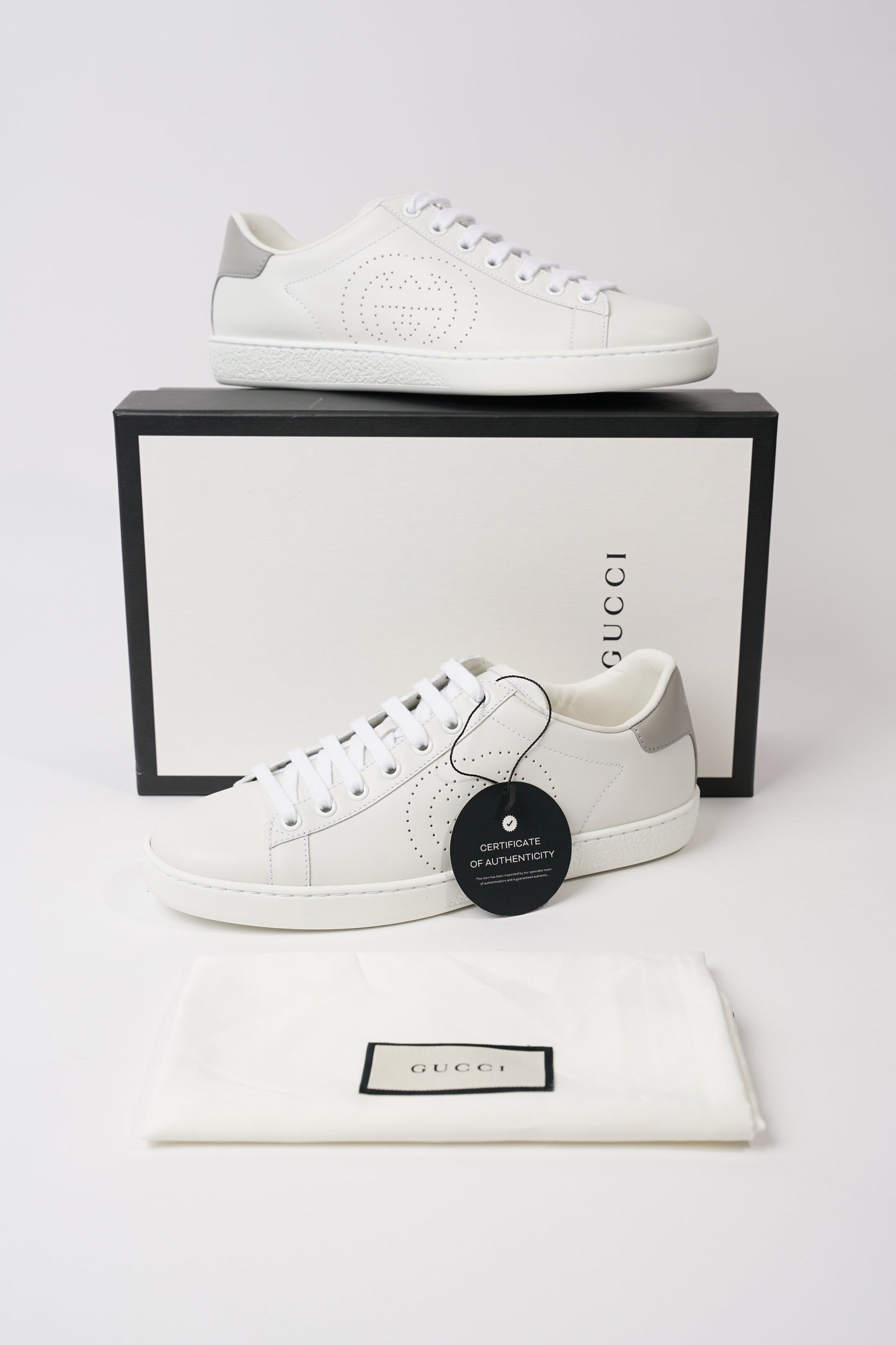 Gucci Womens Ace Interlocking GG White EU 37.5 / UK 4.5