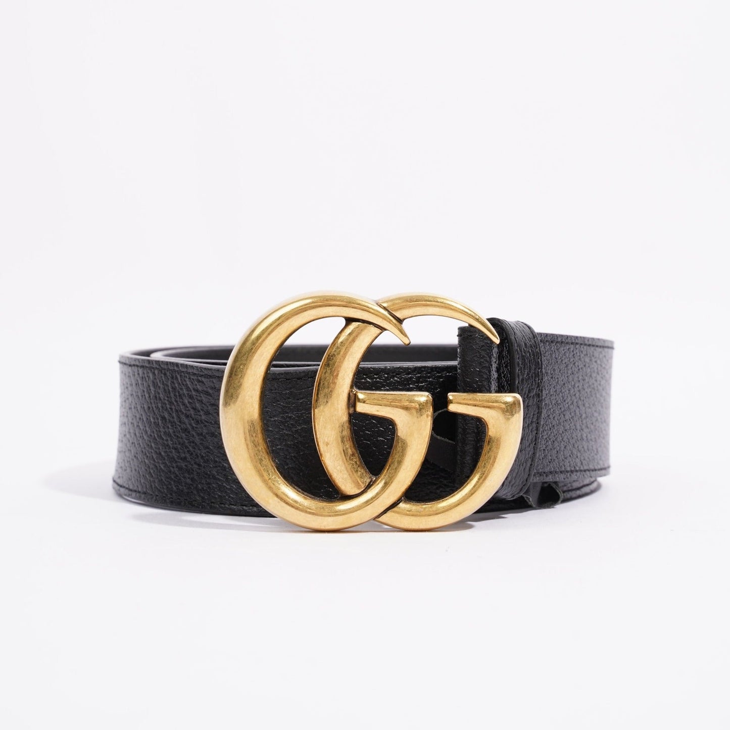 Gucci Womens Marmont Belt Black Leather 90cm - 36"