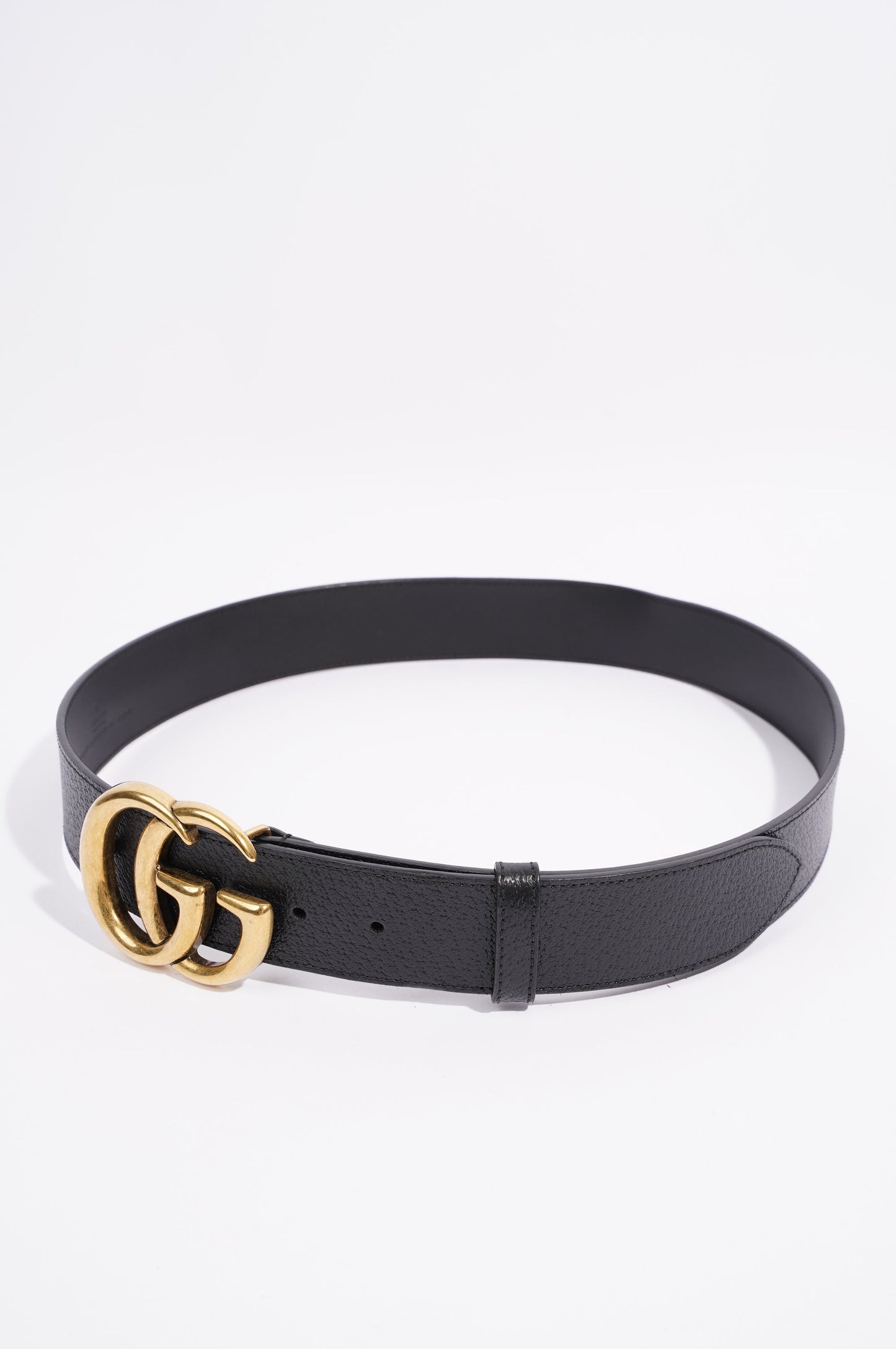 Gucci Womens Marmont Belt Black Leather 90cm - 36"