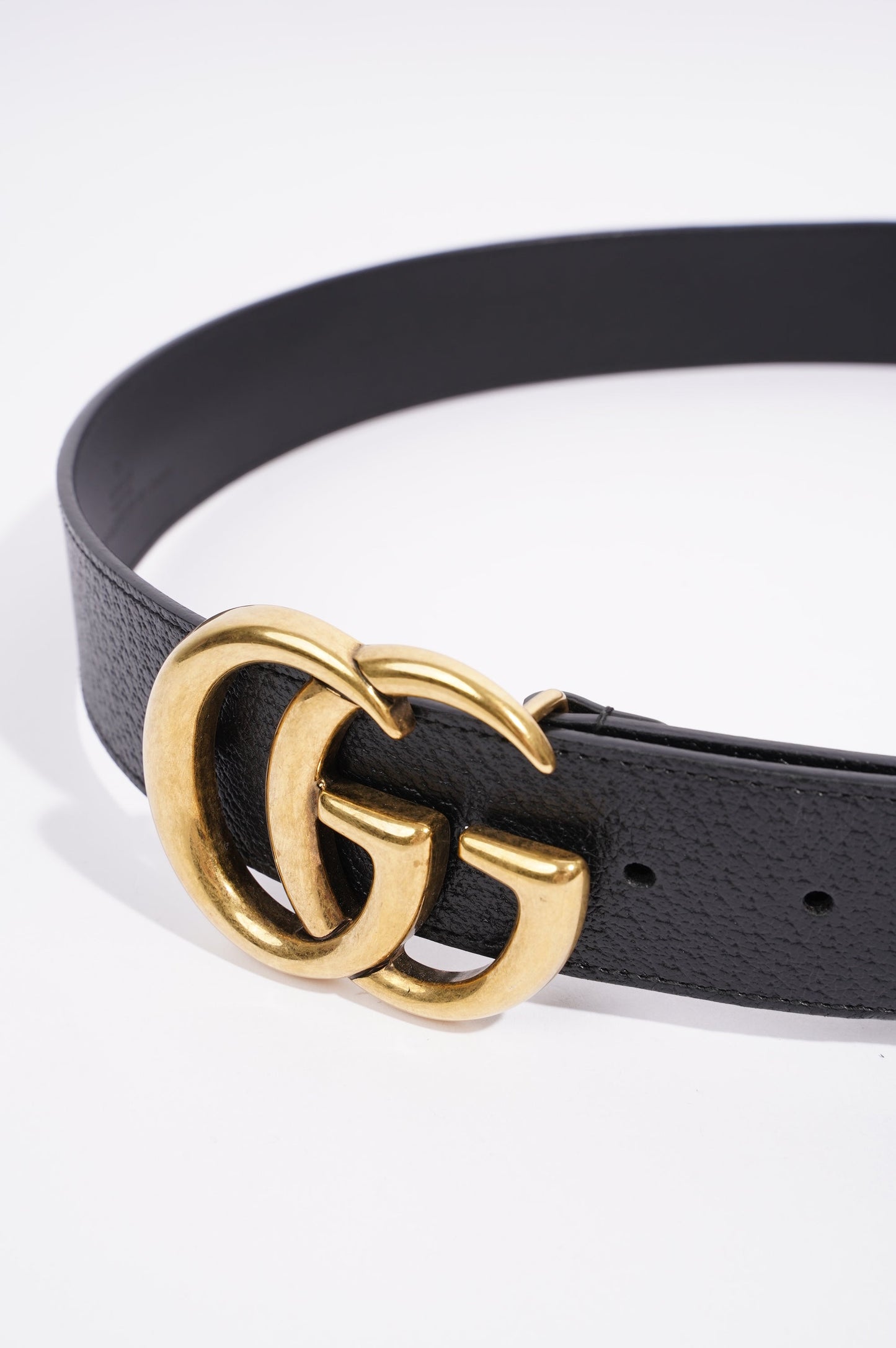 Gucci Womens Marmont Belt Black Leather 90cm - 36"