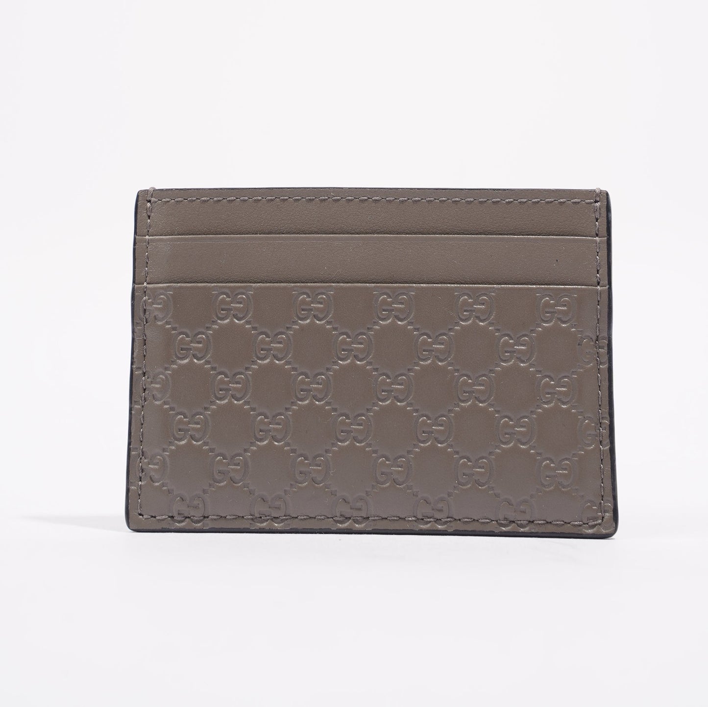 Gucci Womens Guccissima Card Holder Grey