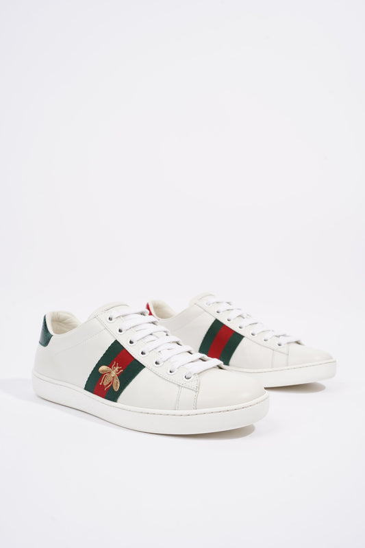 Gucci Womens Ace Bee White / Red / Green EU 36 / UK 3