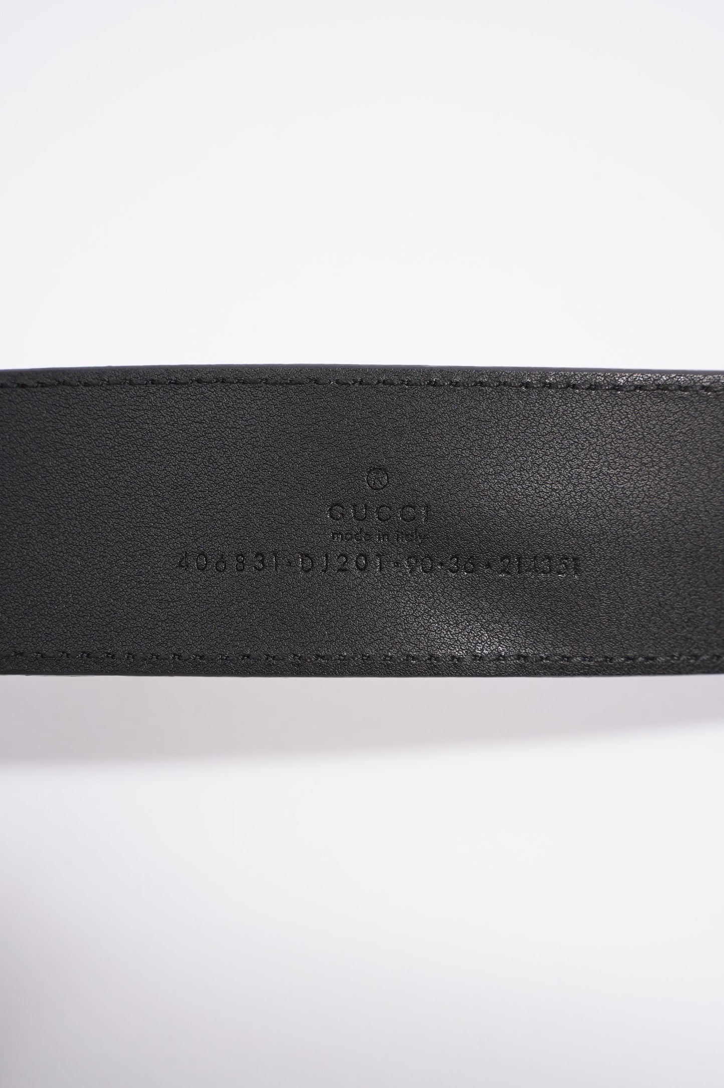 Gucci Womens Marmont Belt Black Leather 90cm - 36"