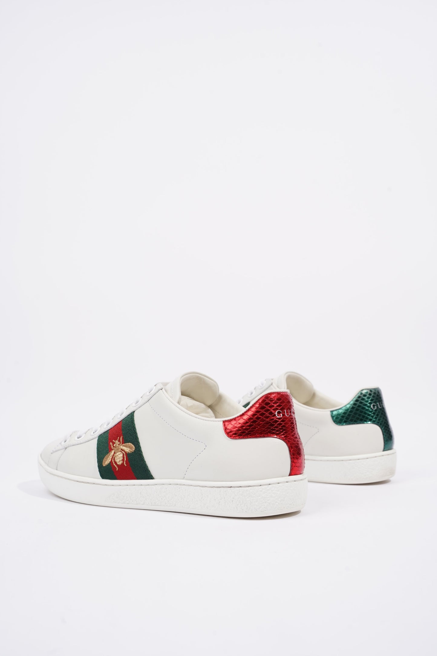 Gucci Womens Ace Bee White / Red / Green EU 36 / UK 3