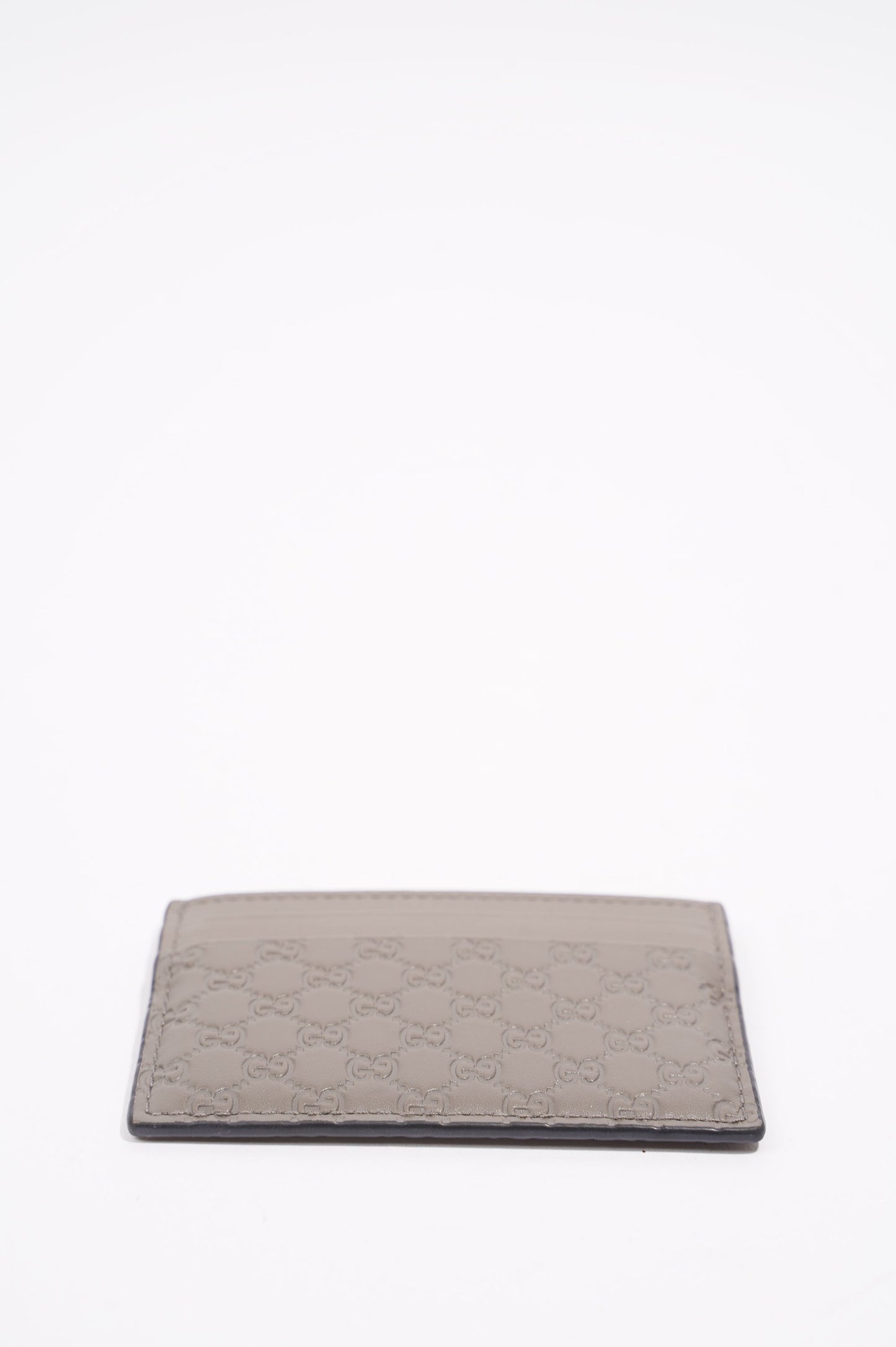 Gucci Womens Guccissima Card Holder Grey