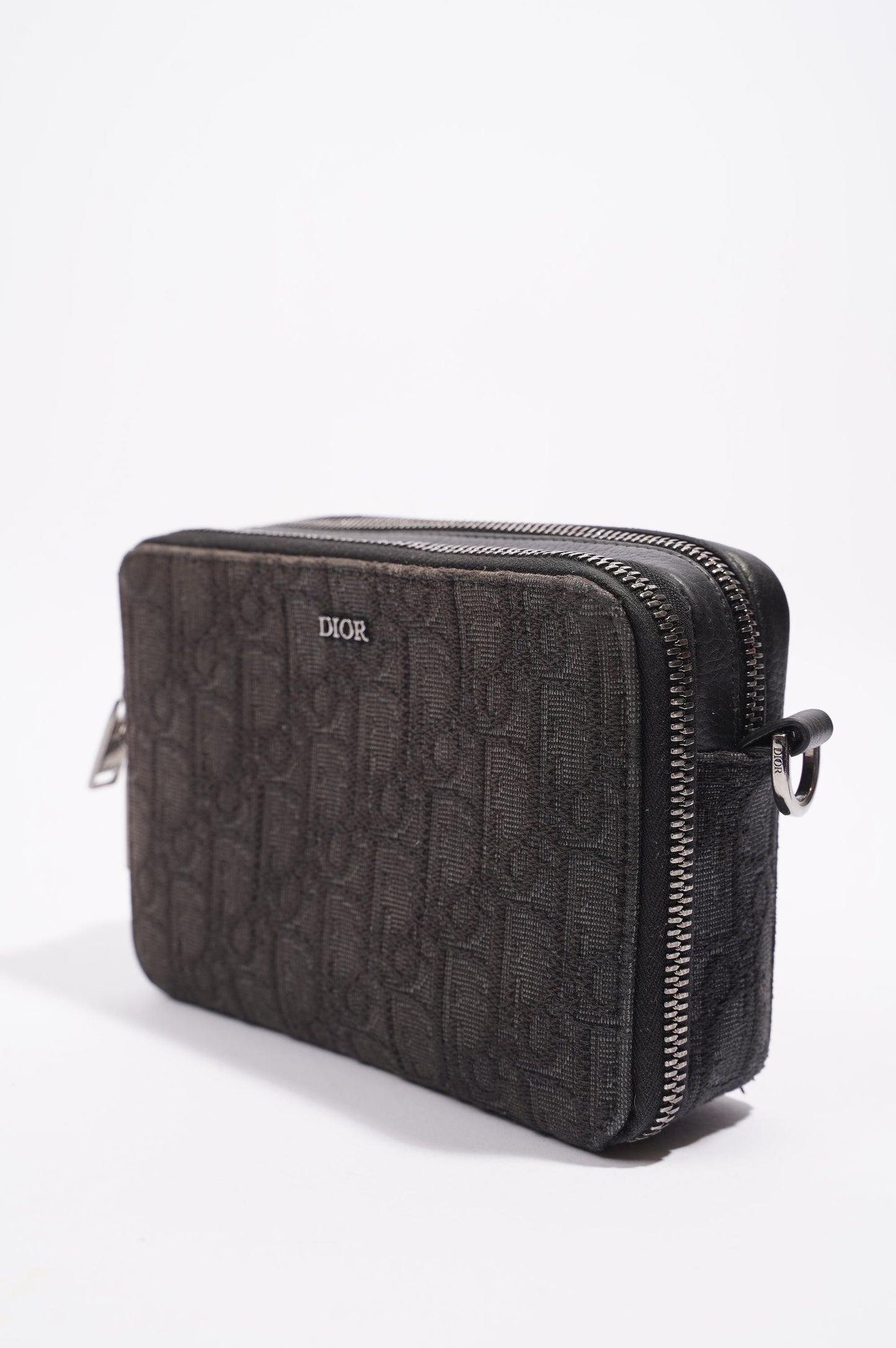 Christian Dior Mens Oblique Wallet on Strap Monogram Canvas