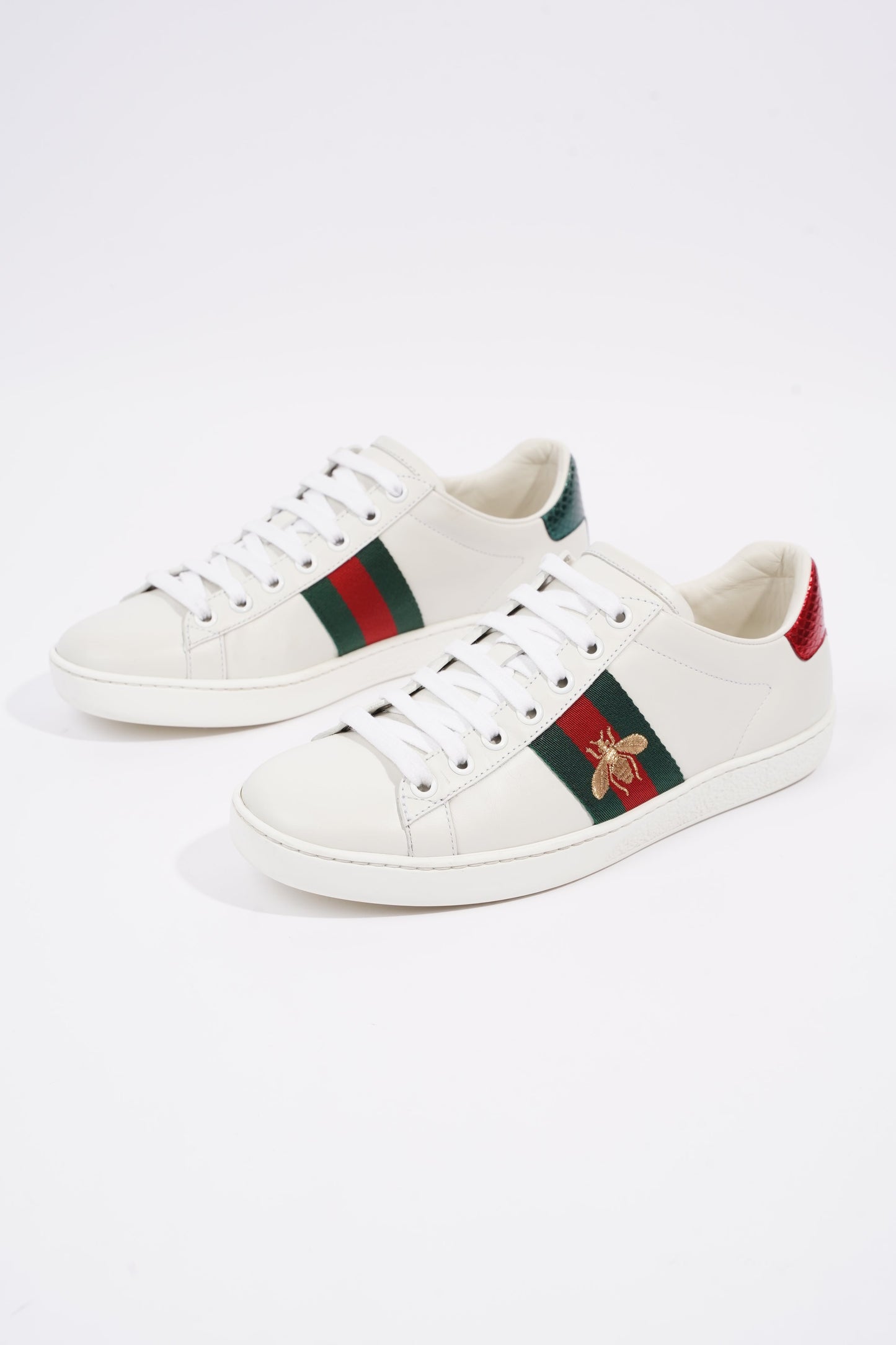 Gucci Womens Ace Bee White / Red / Green EU 36 / UK 3