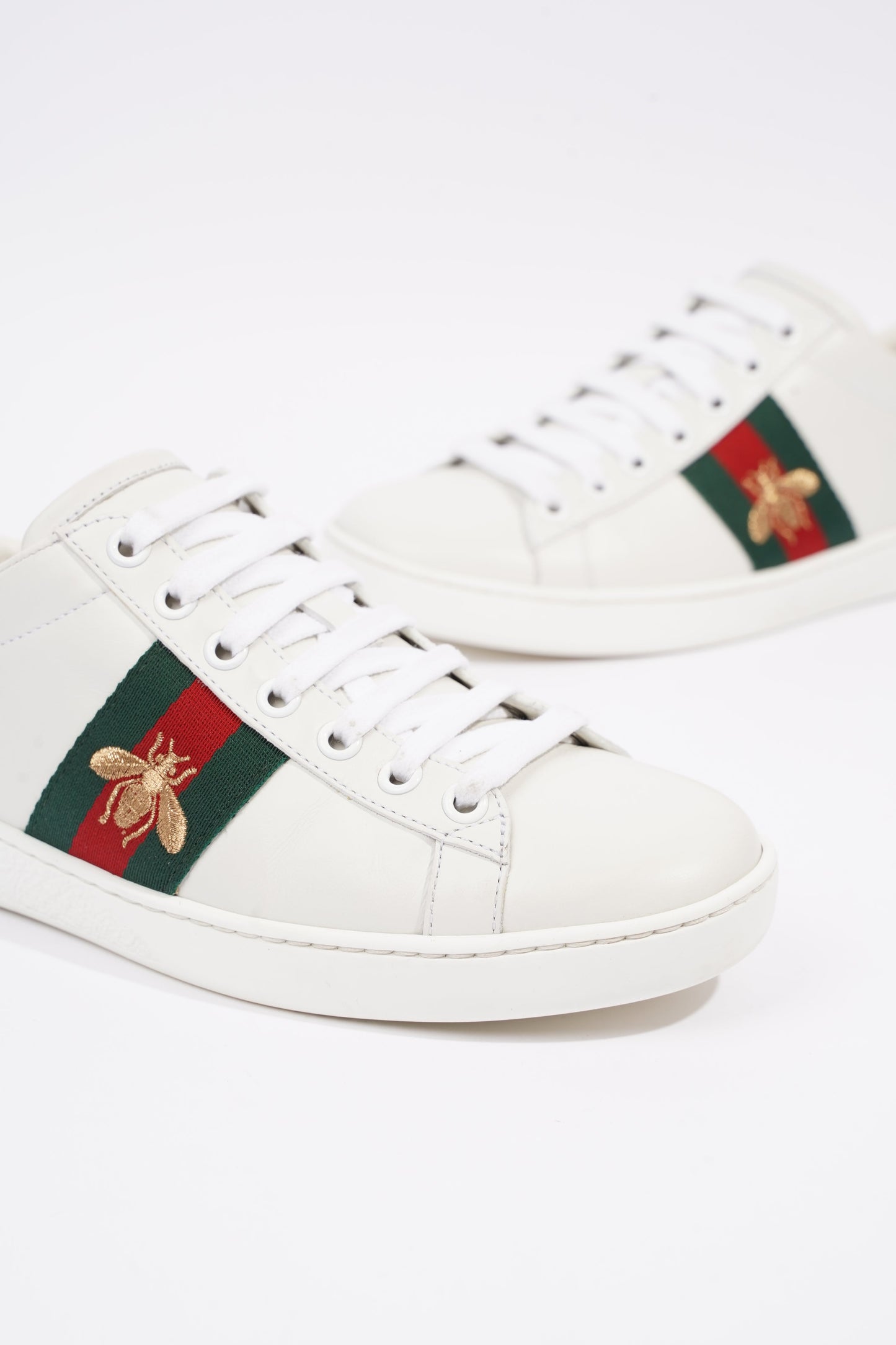 Gucci Womens Ace Bee White / Red / Green EU 36 / UK 3