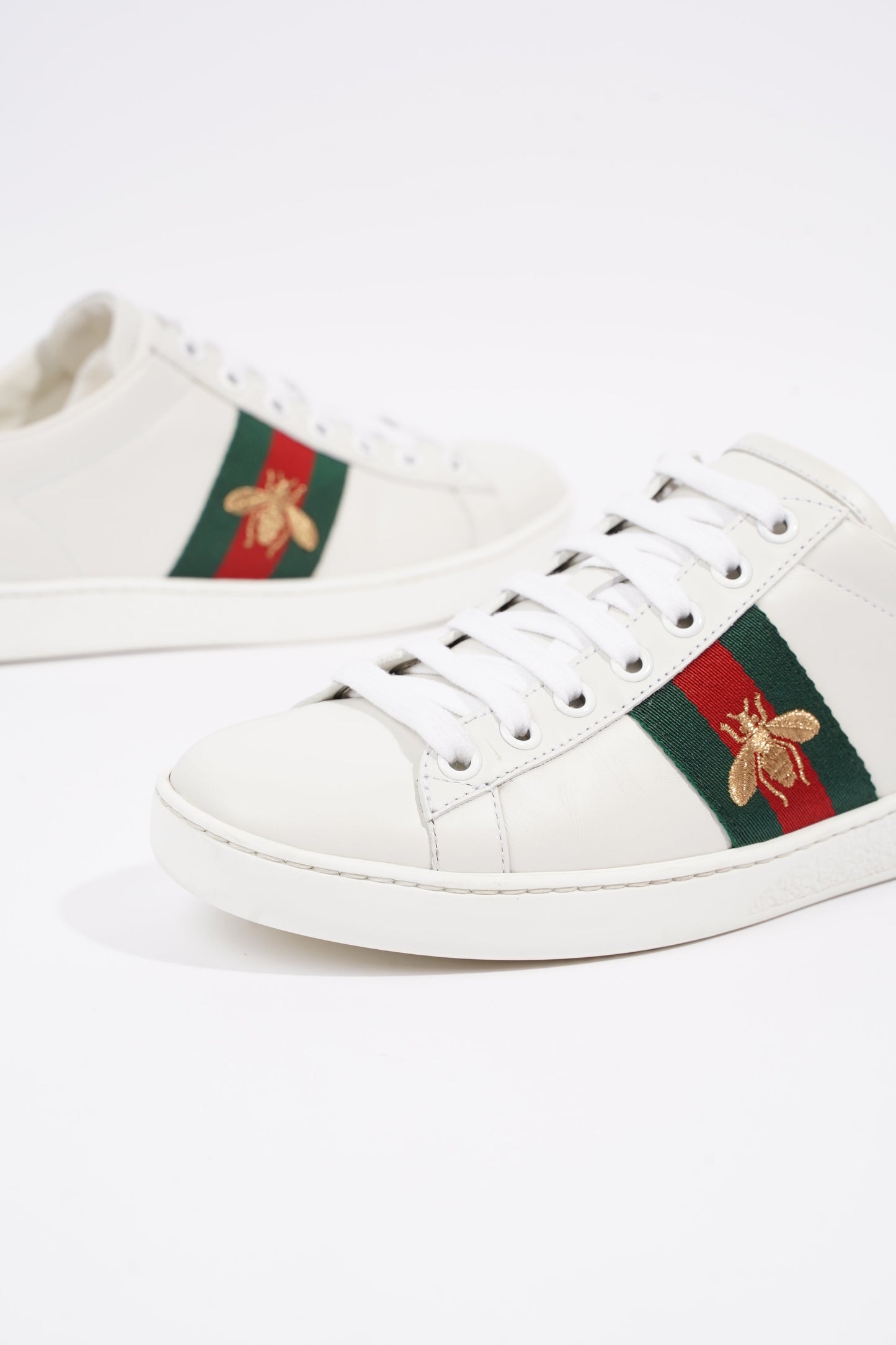 Gucci Womens Ace Bee White / Red / Green EU 36 / UK 3