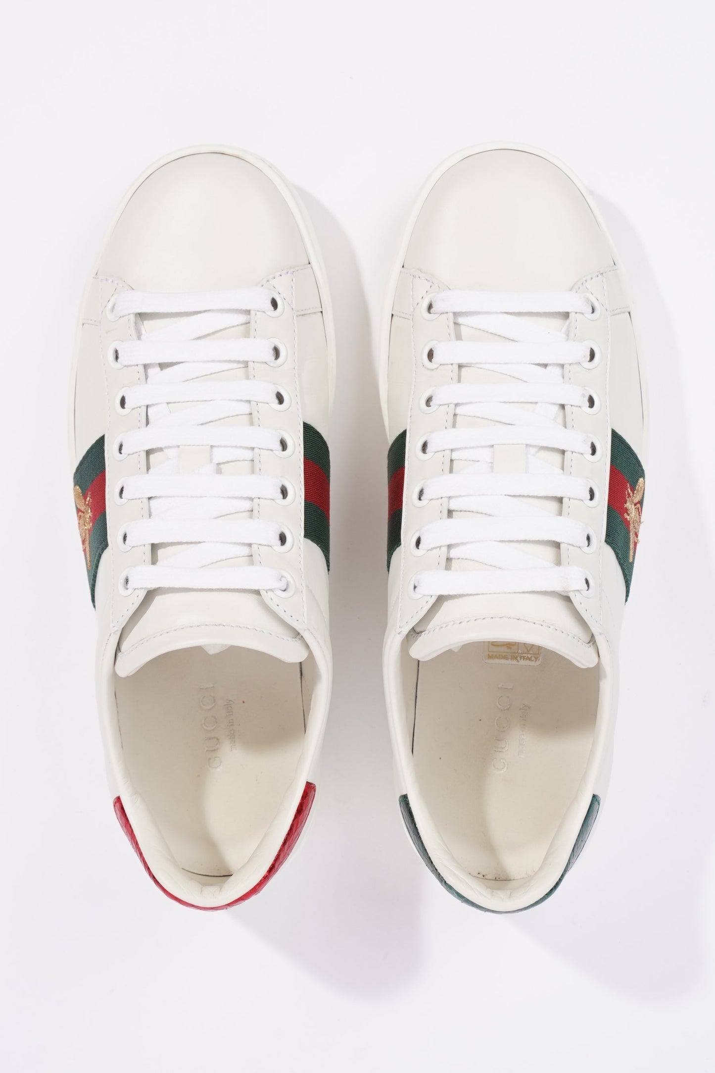 Gucci Womens Ace Bee White / Red / Green EU 36 / UK 3