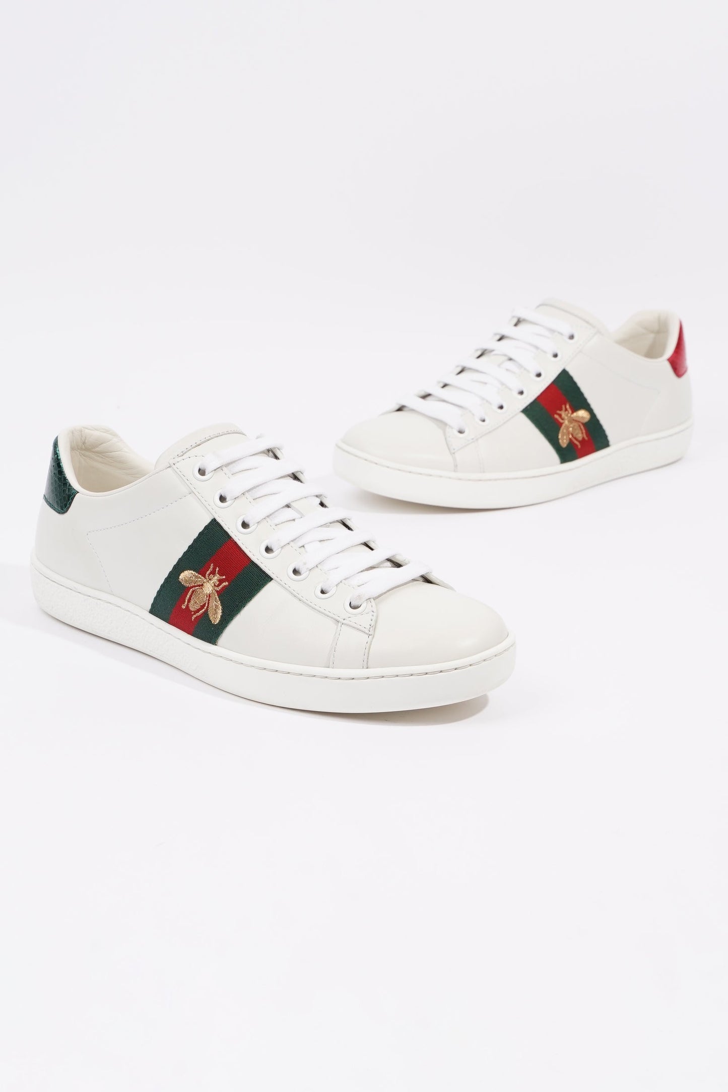 Gucci Womens Ace Bee White / Red / Green EU 36 / UK 3