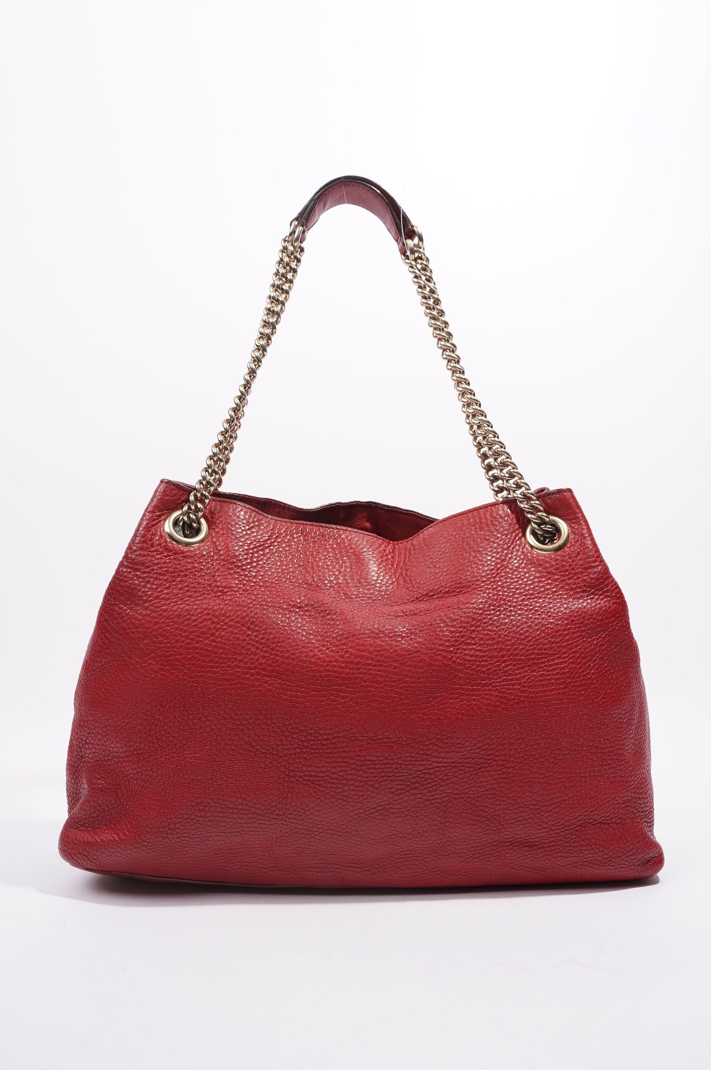 Gucci Womens Soho Tote Red Leather