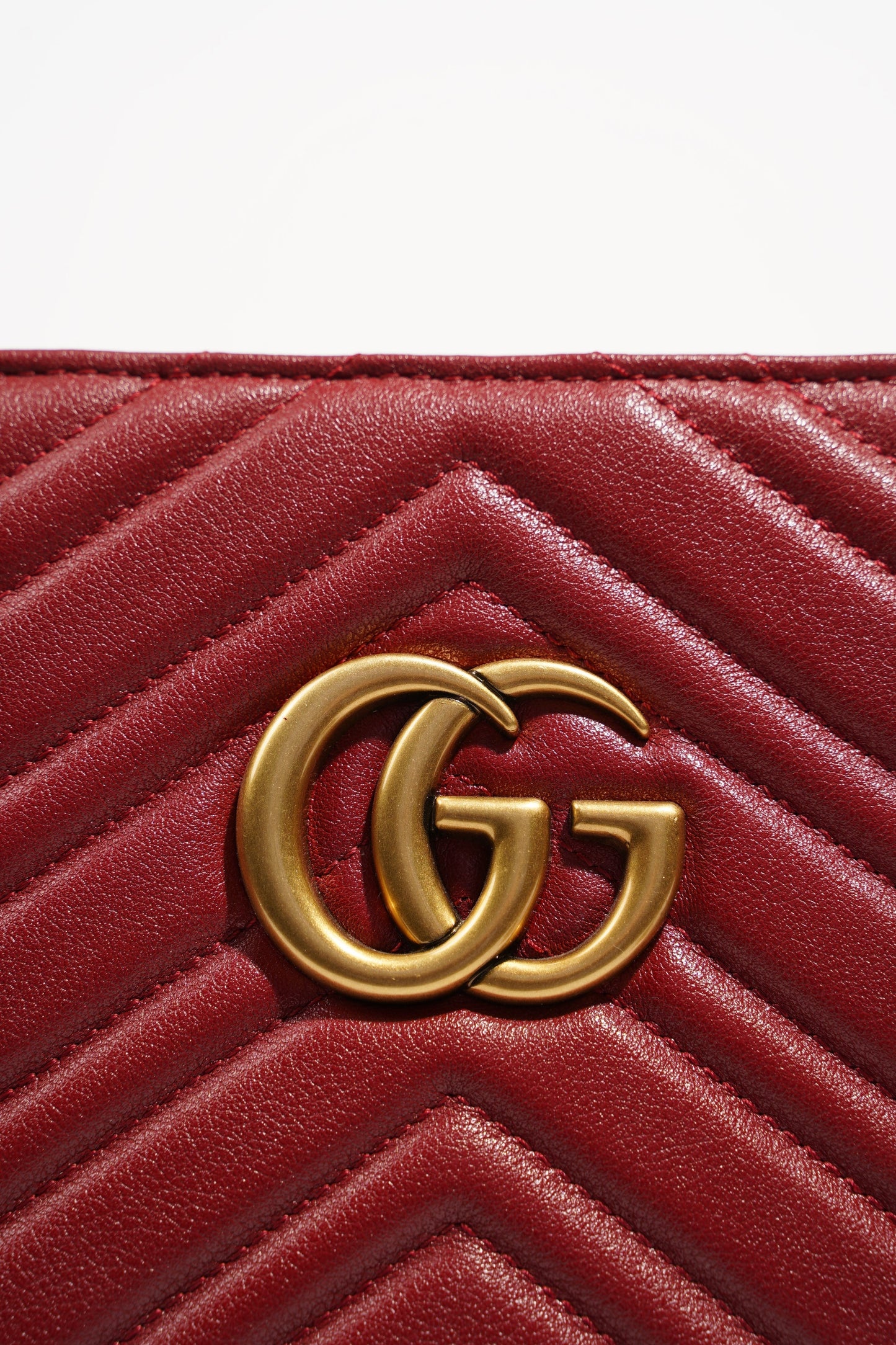 Gucci Womens Marmont Tote Red Medium