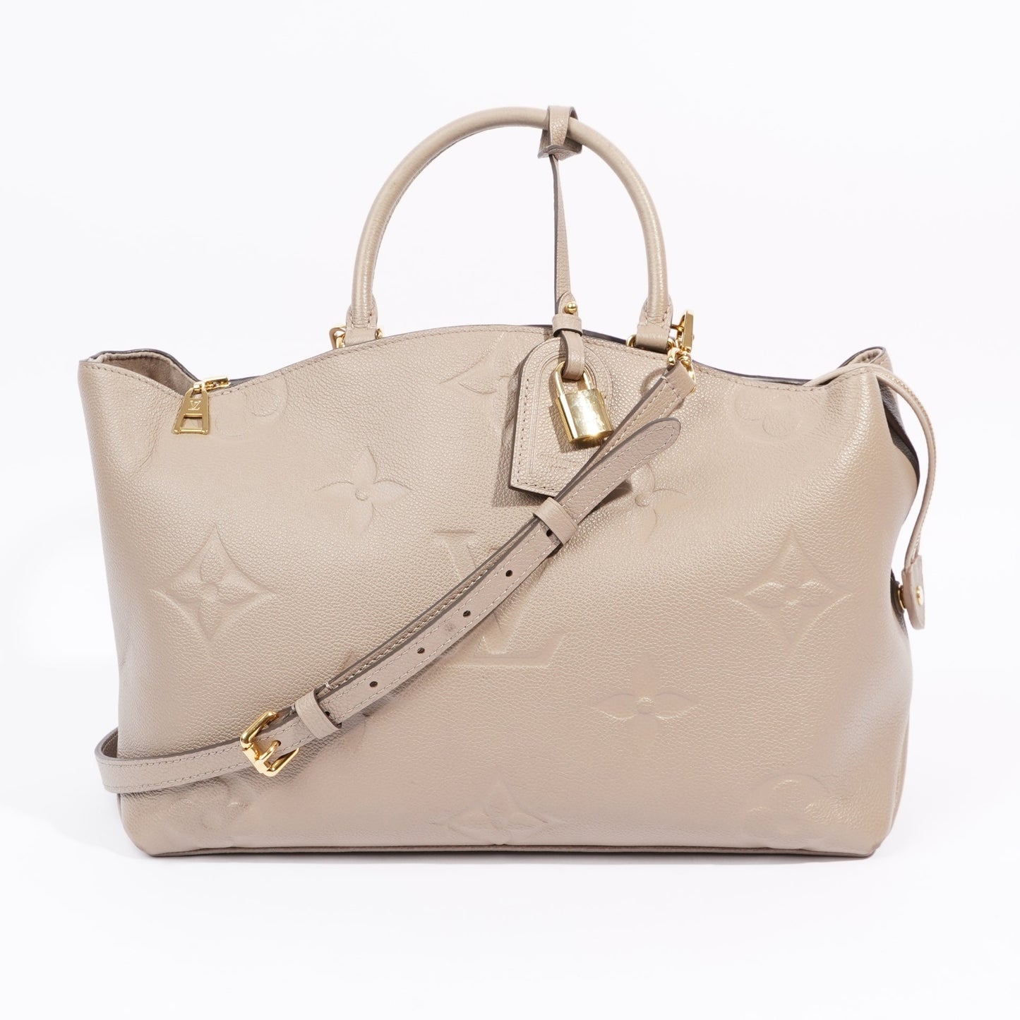 Louis Vuitton Grand Palais Bag Grey Leather Tote