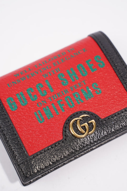 Gucci Womens 100 Wallet Red / Black