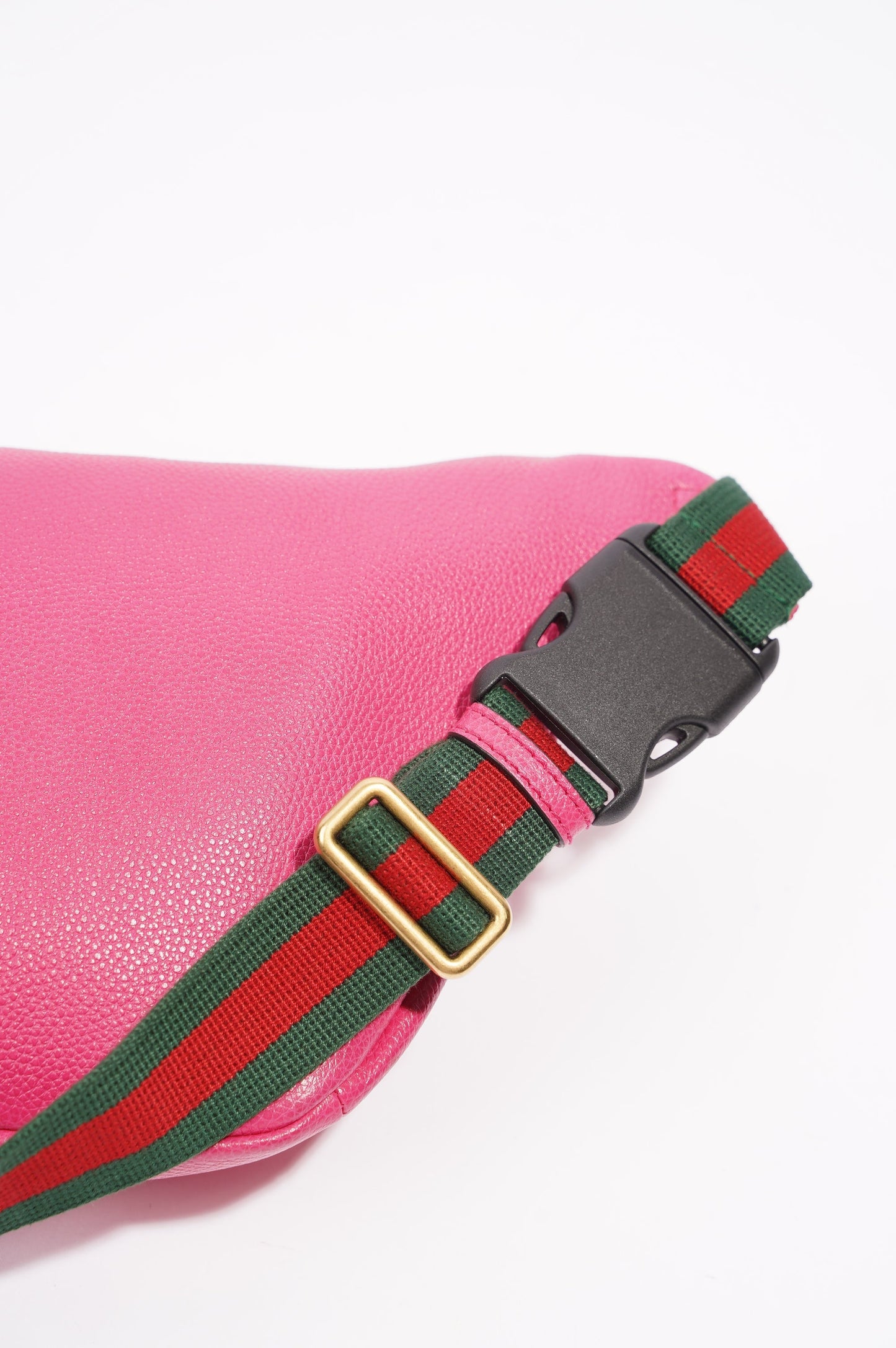 Gucci Womens Logo Belt Bag Pink Leather