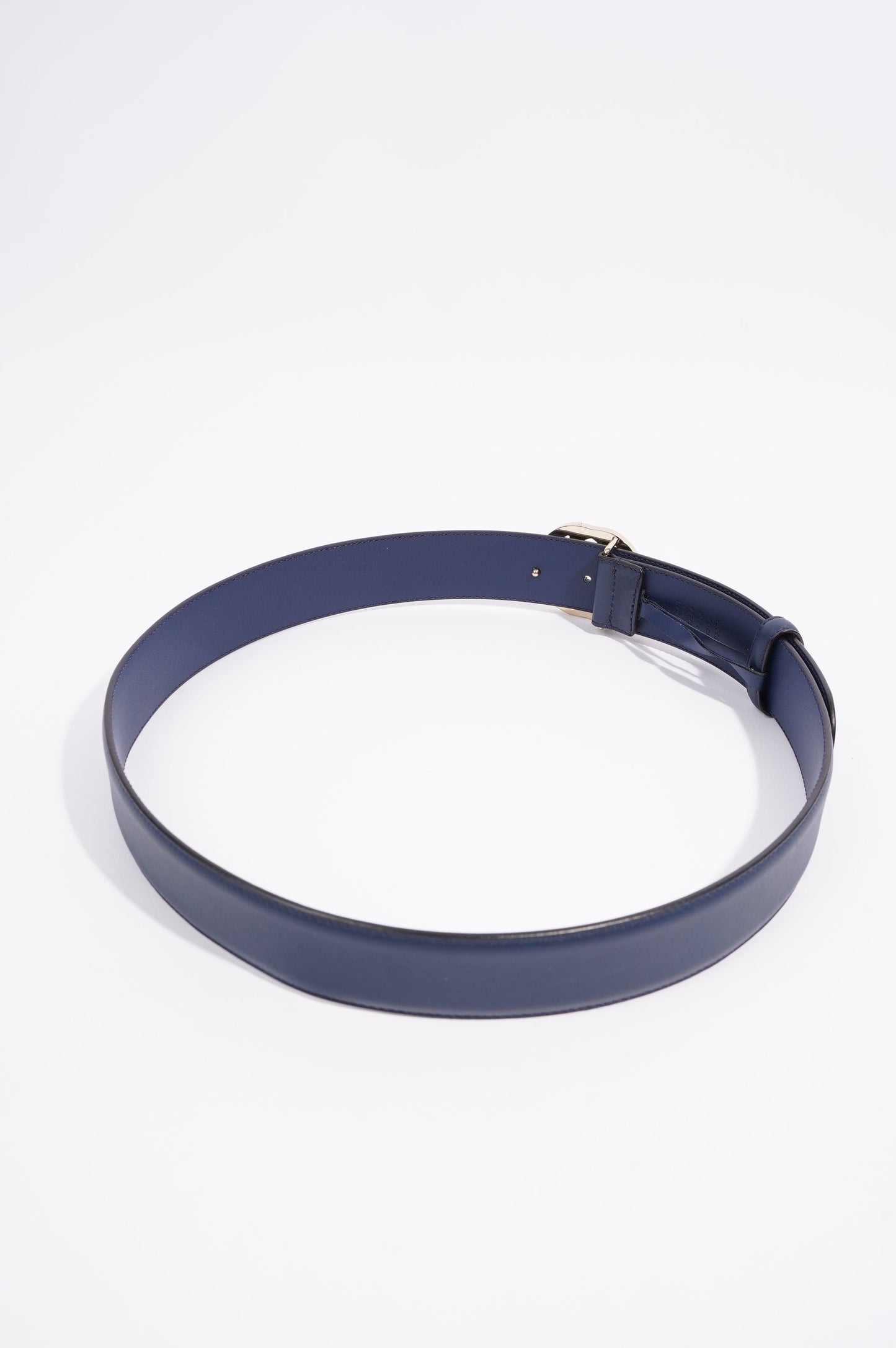 Gucci Womens Interlocking Belt Navy 90cm - 36"