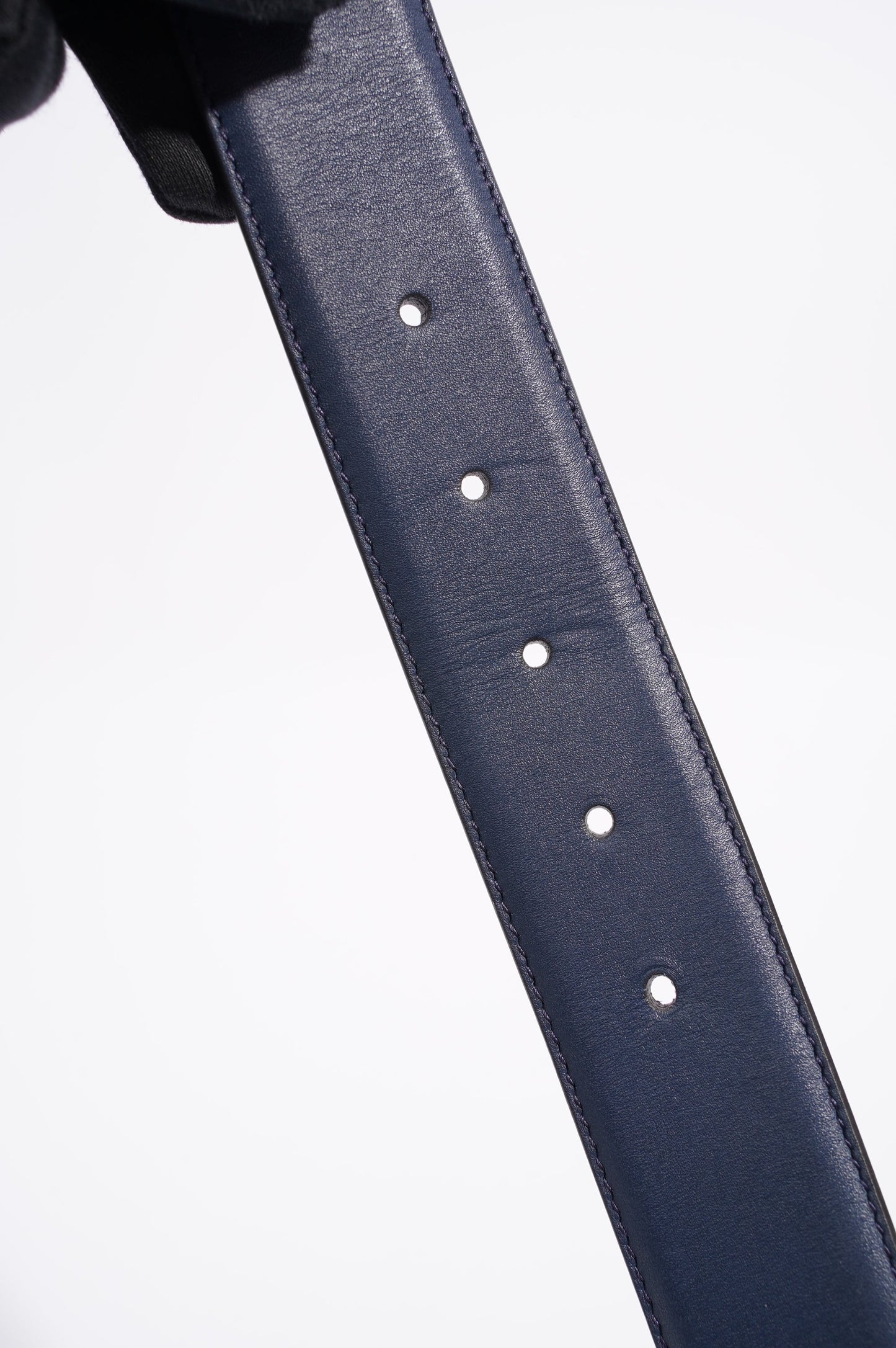 Gucci Womens Interlocking Belt Navy 90cm - 36"