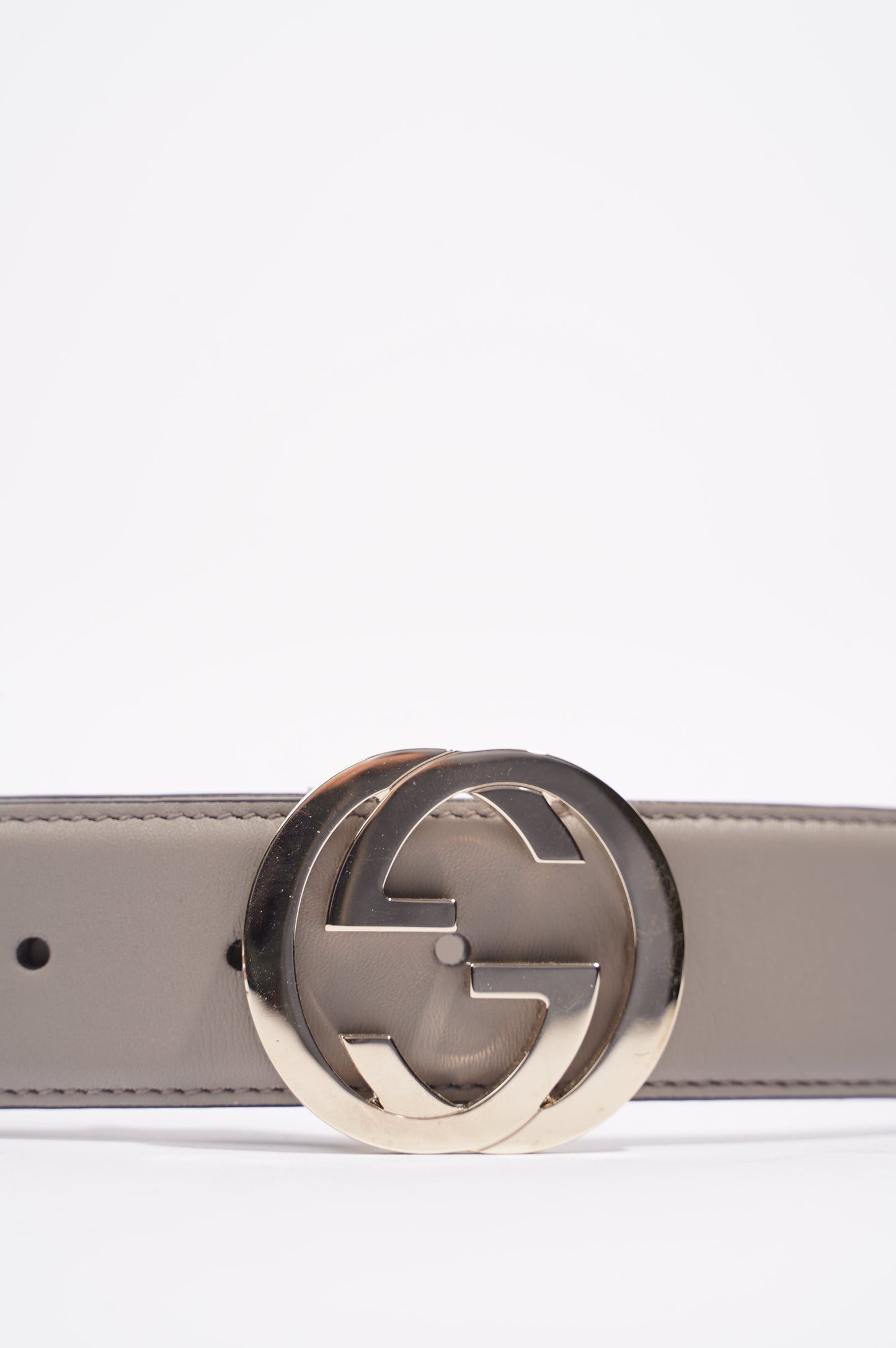 Gucci Womens Interlocking Belt Grey / Silver 75cm -30"