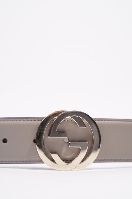 Gucci Womens Interlocking Belt Grey / Silver 75cm -30"