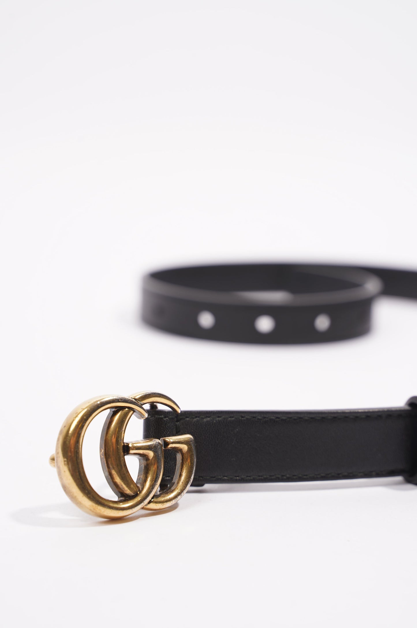 Gucci Womens Marmont Belt Black 70cm - 28"