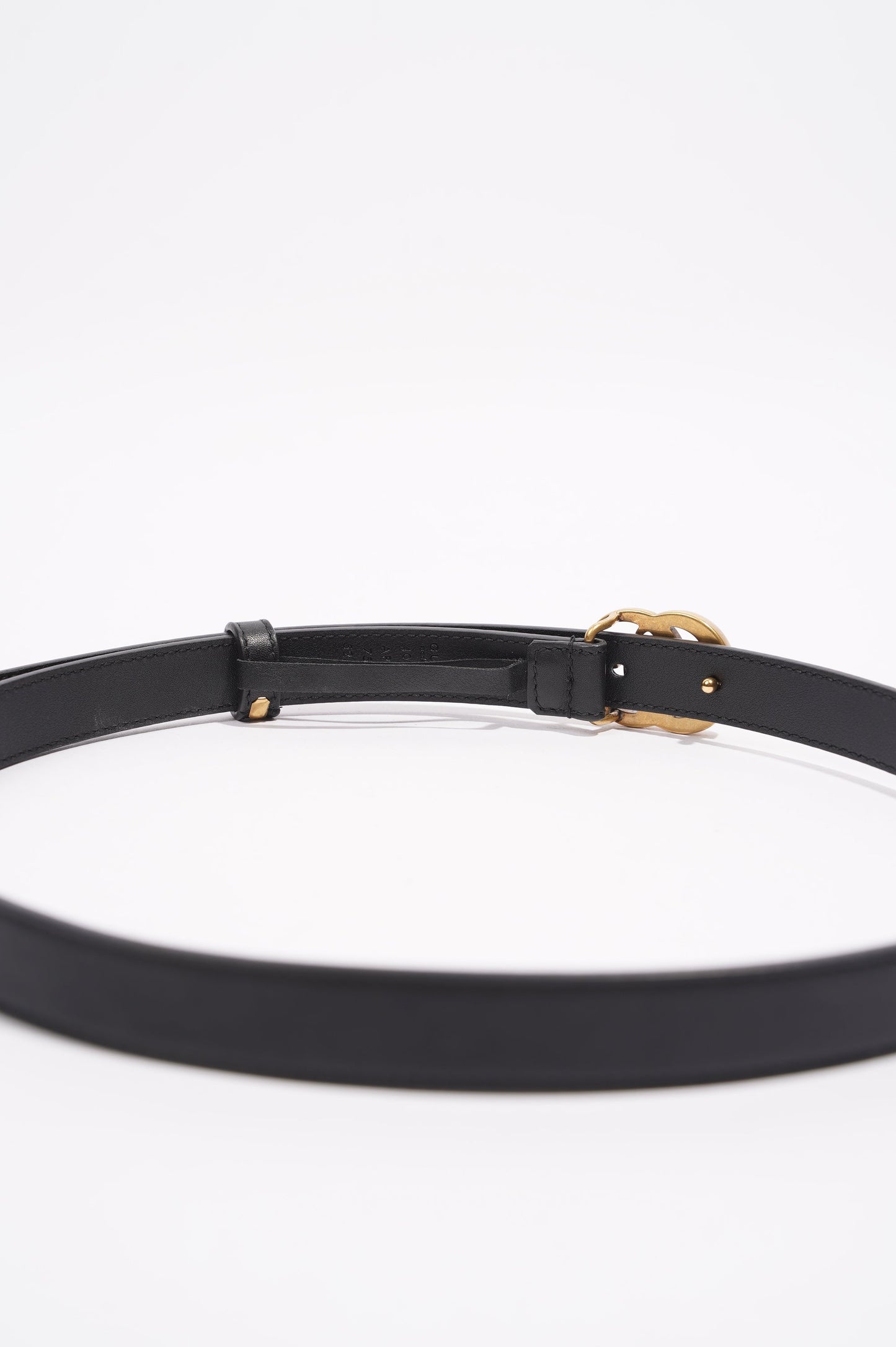 Gucci Womens Marmont Belt Black Leather 75cm - 30"