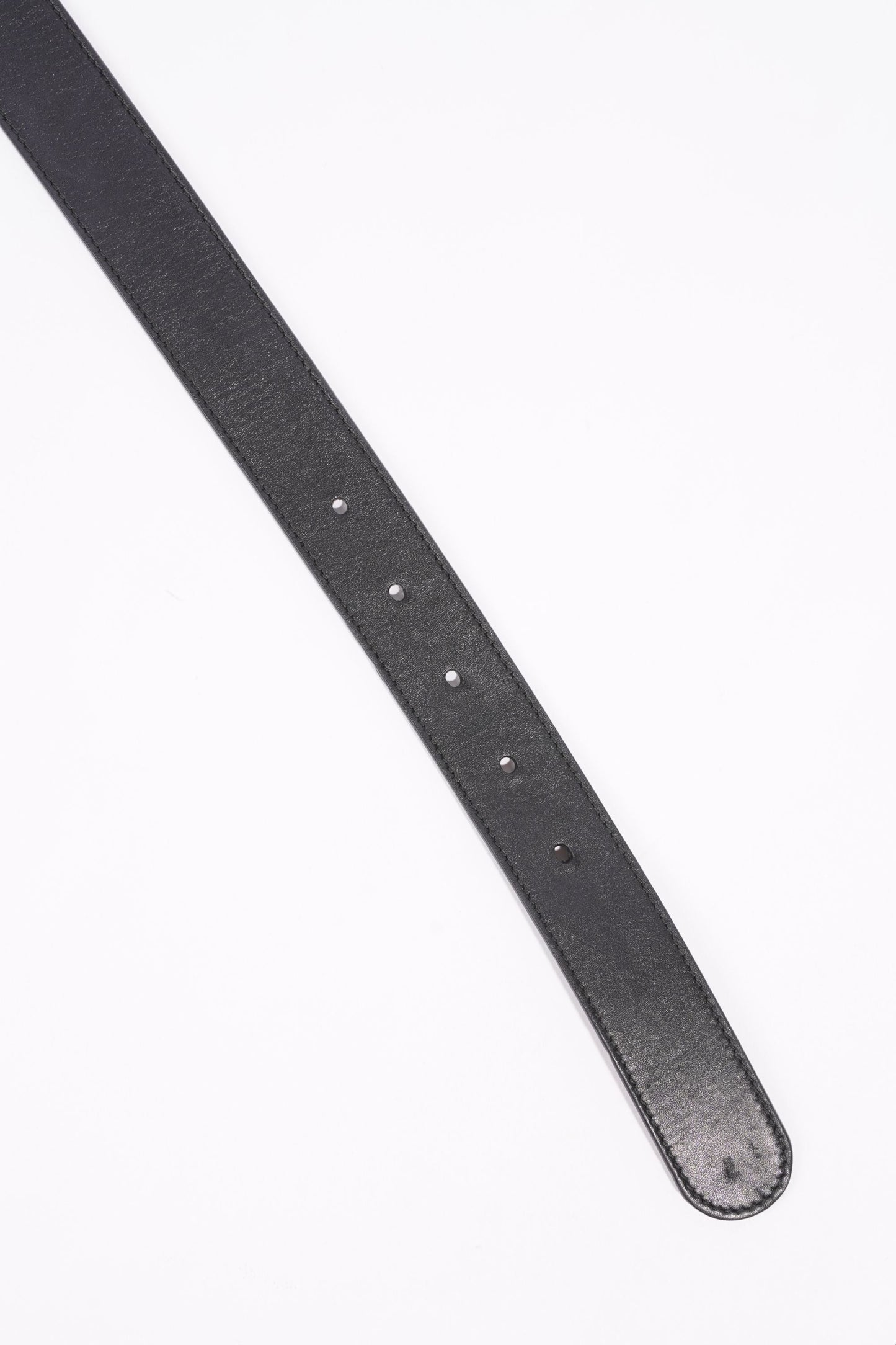 Gucci Womens Double G Marmont Belt Black Leather 75cm