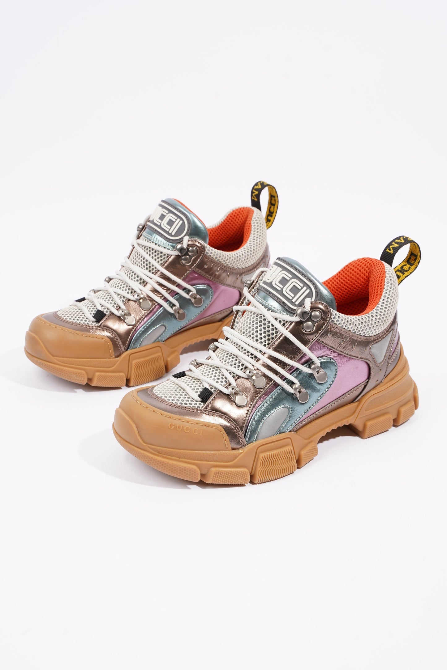 Gucci Womens Flashtrek Beige / Multi / Metallic EU 37 / UK 4