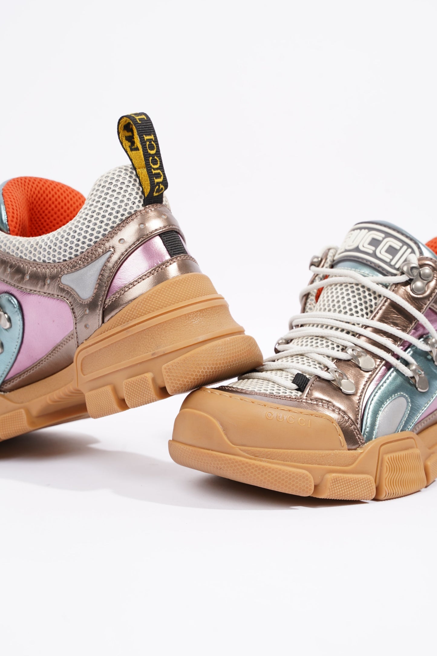 Gucci Womens Flashtrek Beige / Multi / Metallic EU 37 / UK 4