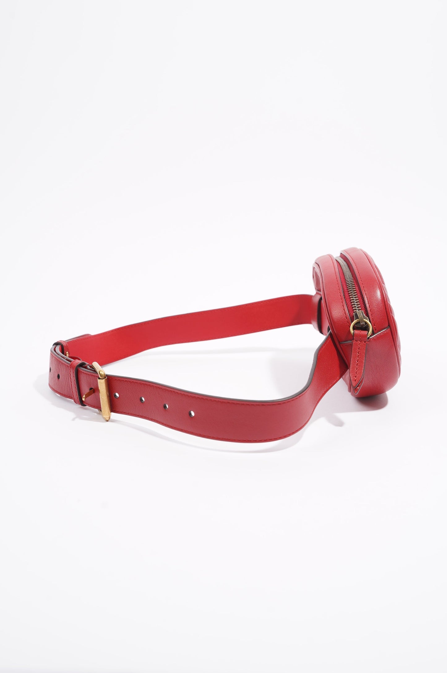 Gucci Womens Marmont Belt Bag Red / Gold 85cm / 34"