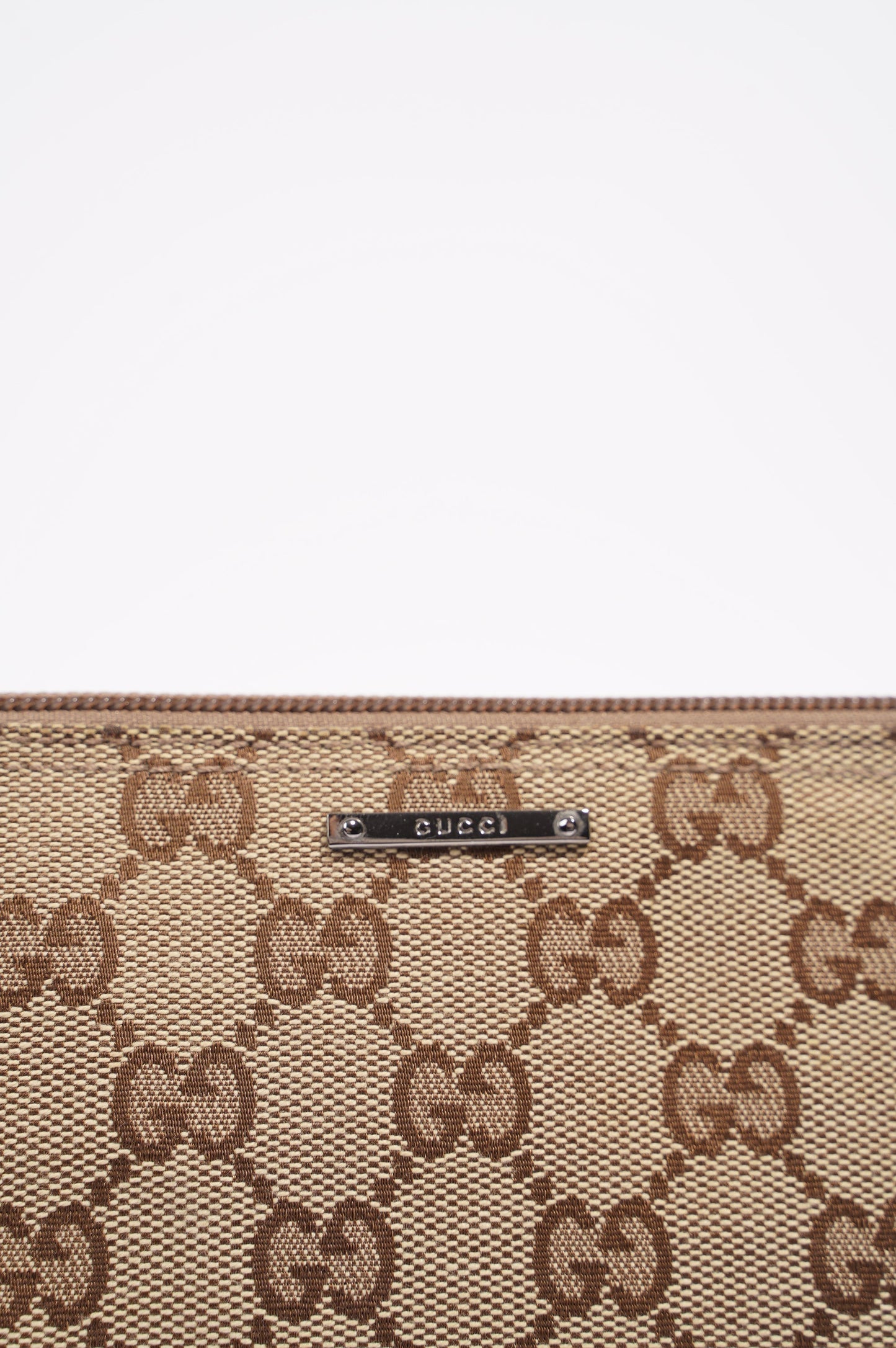 Gucci Womens Boat Pochette Beige / Blue