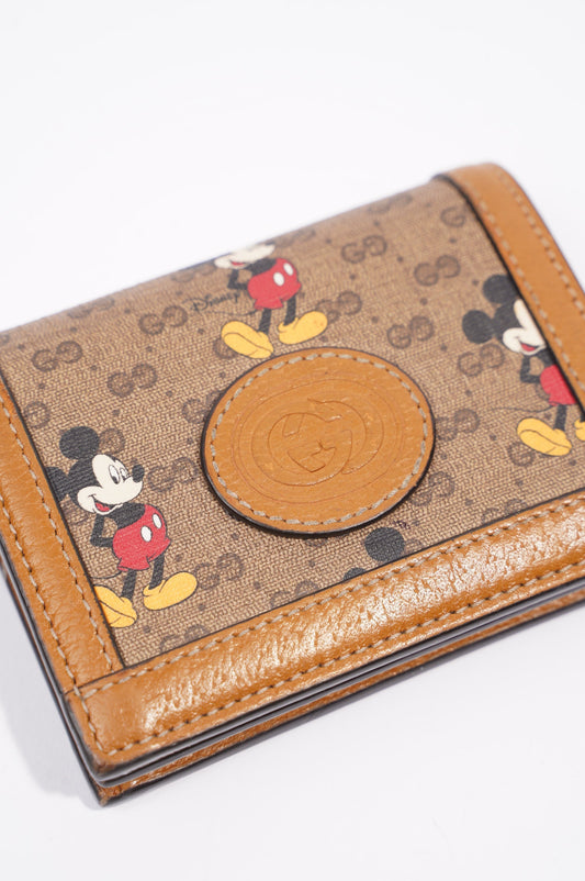 Gucci Womens Disney Wallet Brown