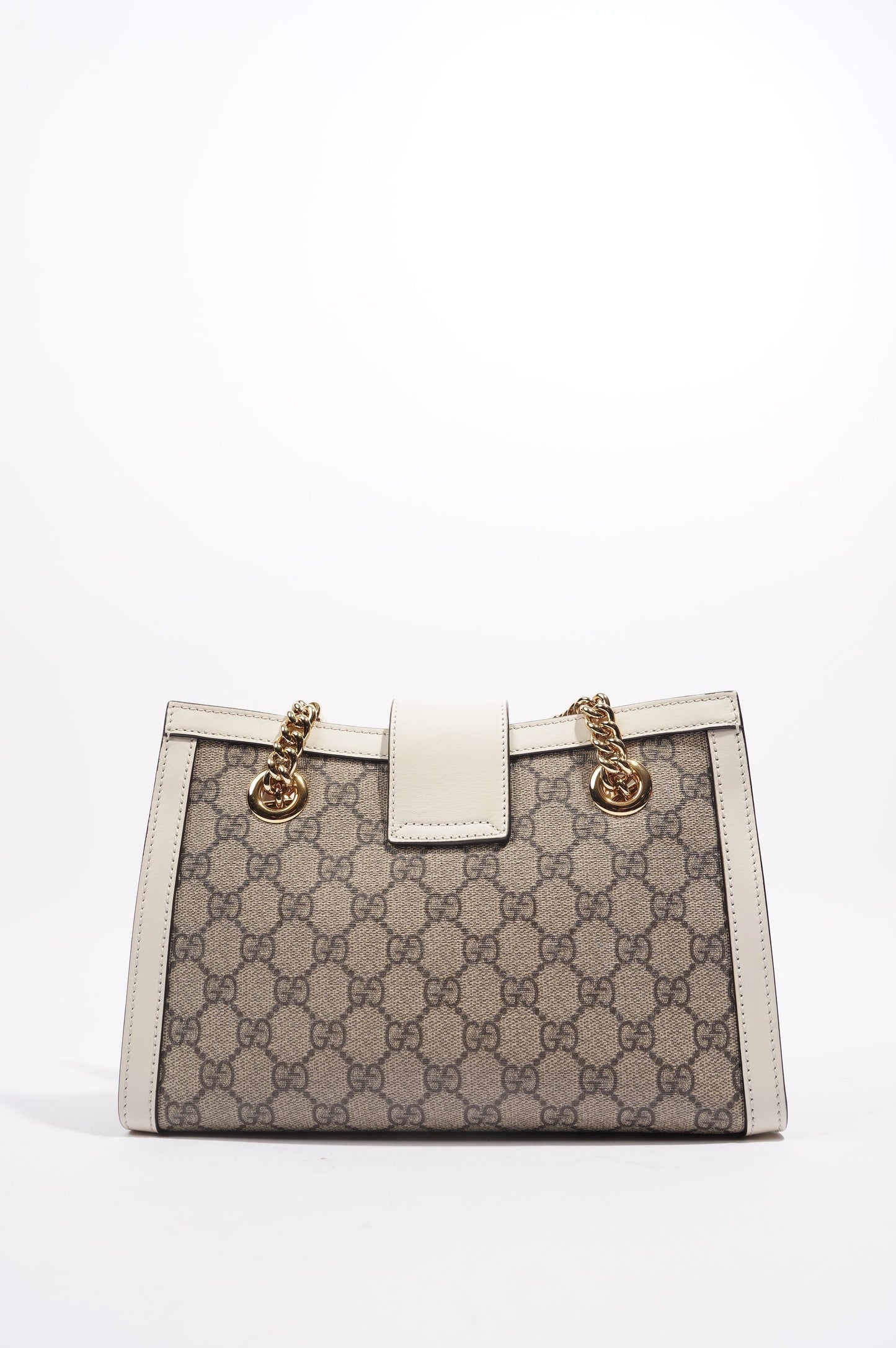 Gucci Padlock Tote Brown Canvas Small