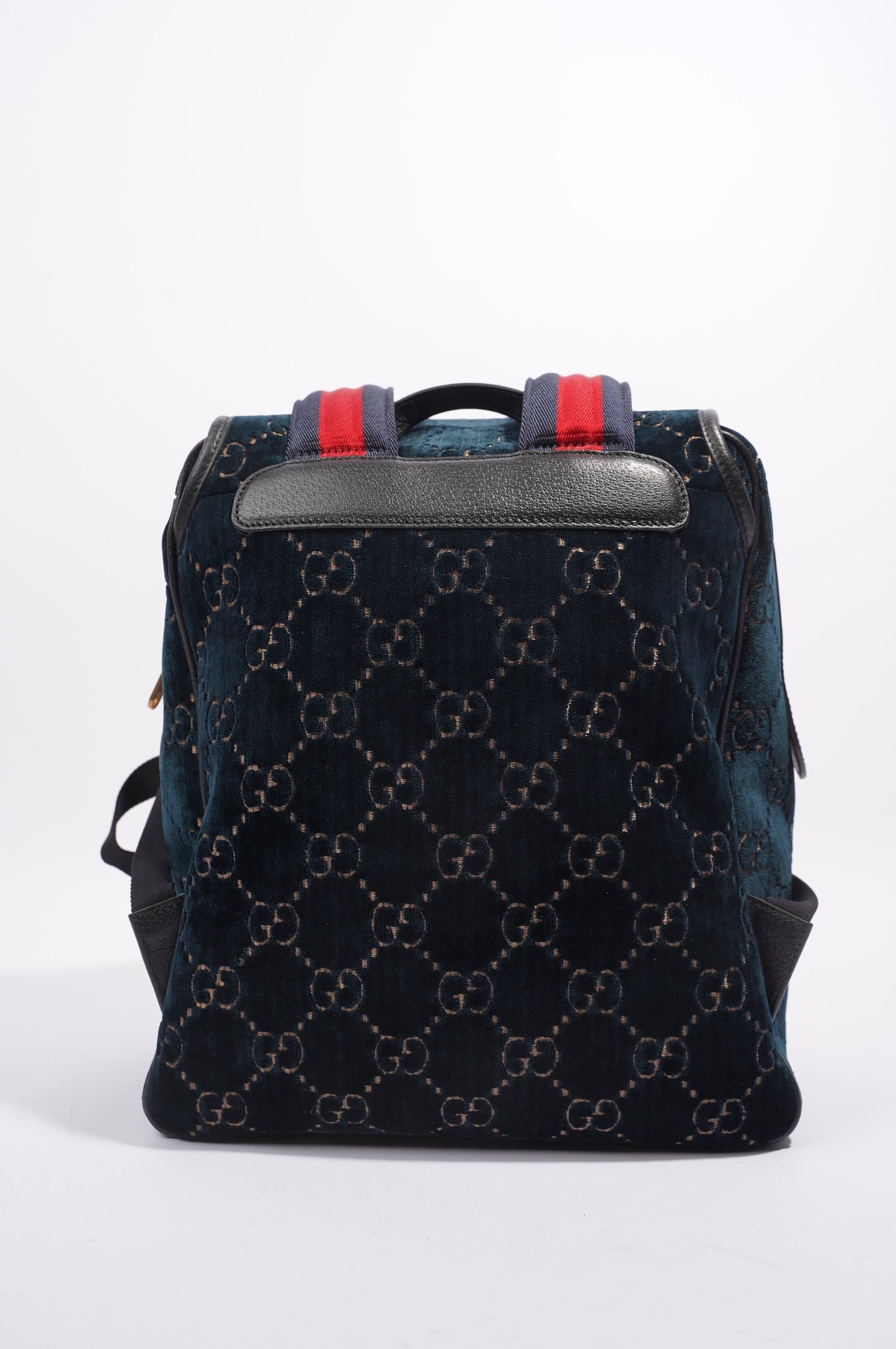 Gucci Womens Backpack GG Velvet Teal