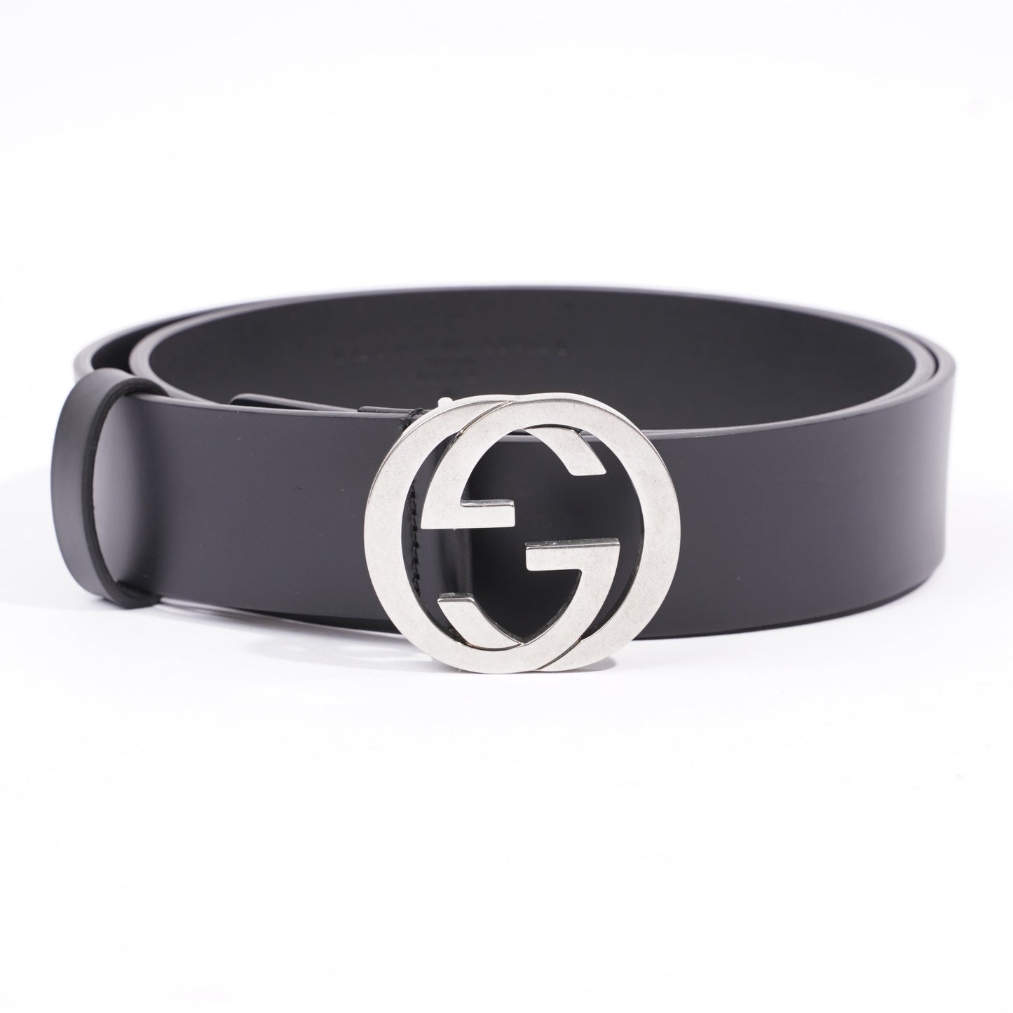 Gucci Womens Interlocking GG Belt Black 90cm - 36"