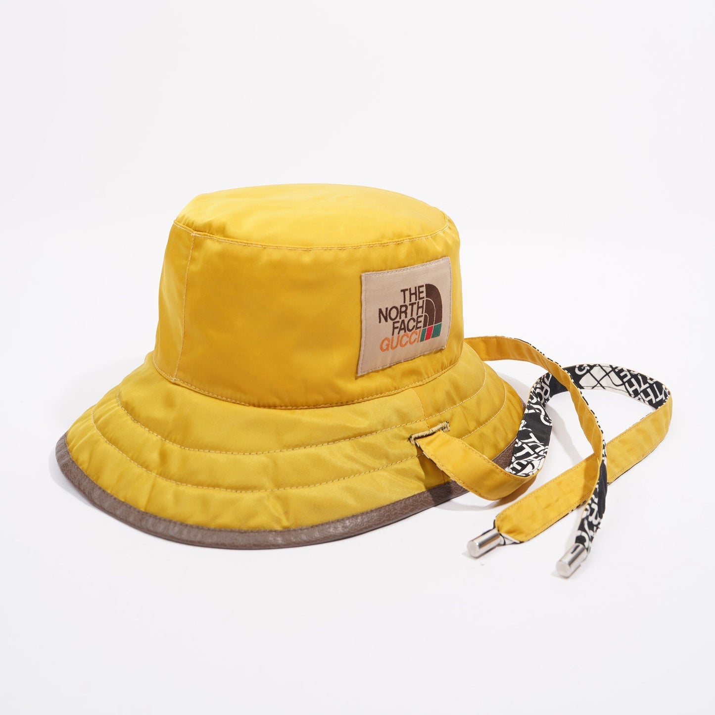 Gucci The North Face Reversible Bucket Hat Black / Yellow Nylon