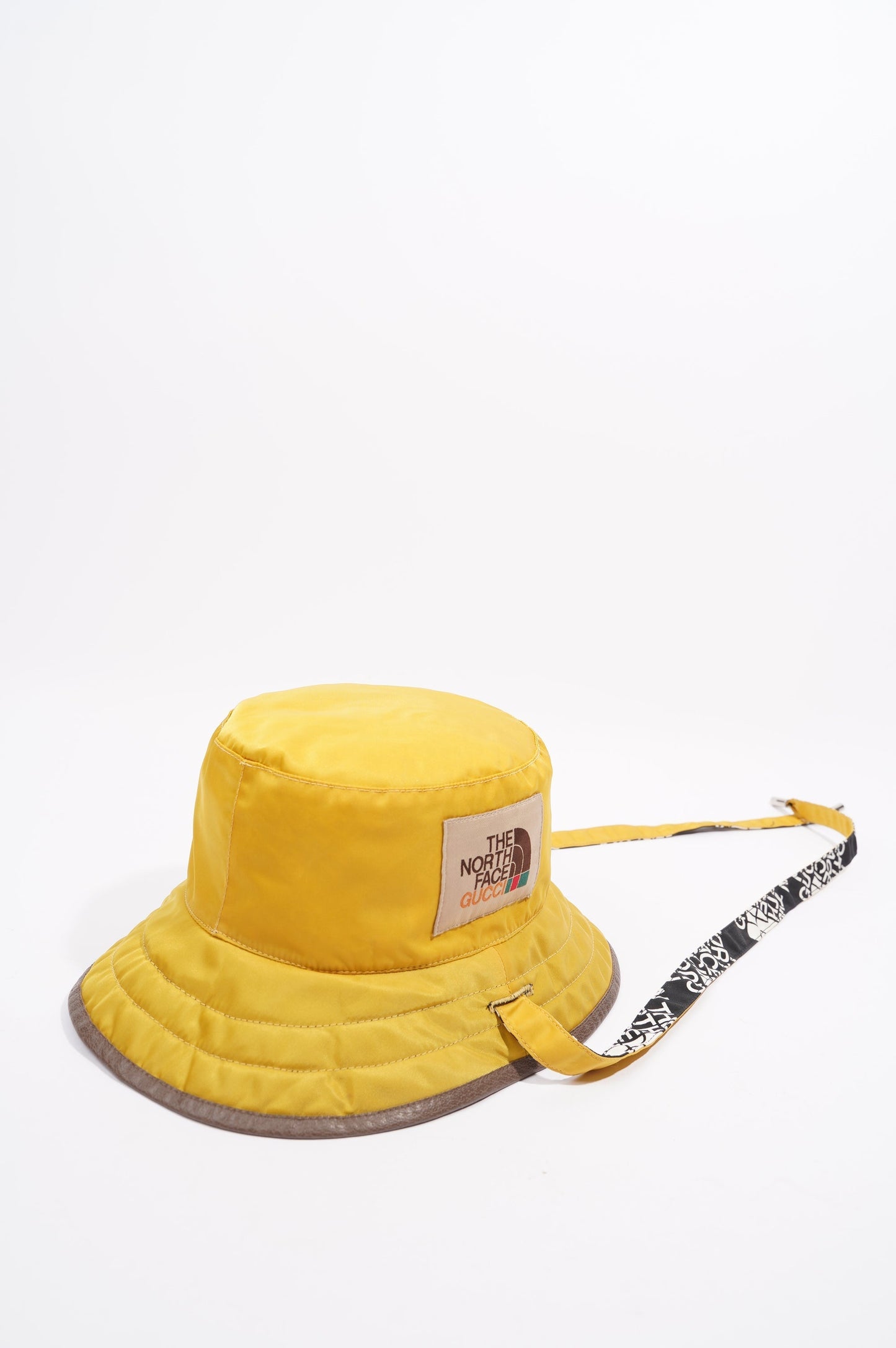 Gucci The North Face Reversible Bucket Hat Black / Yellow Nylon