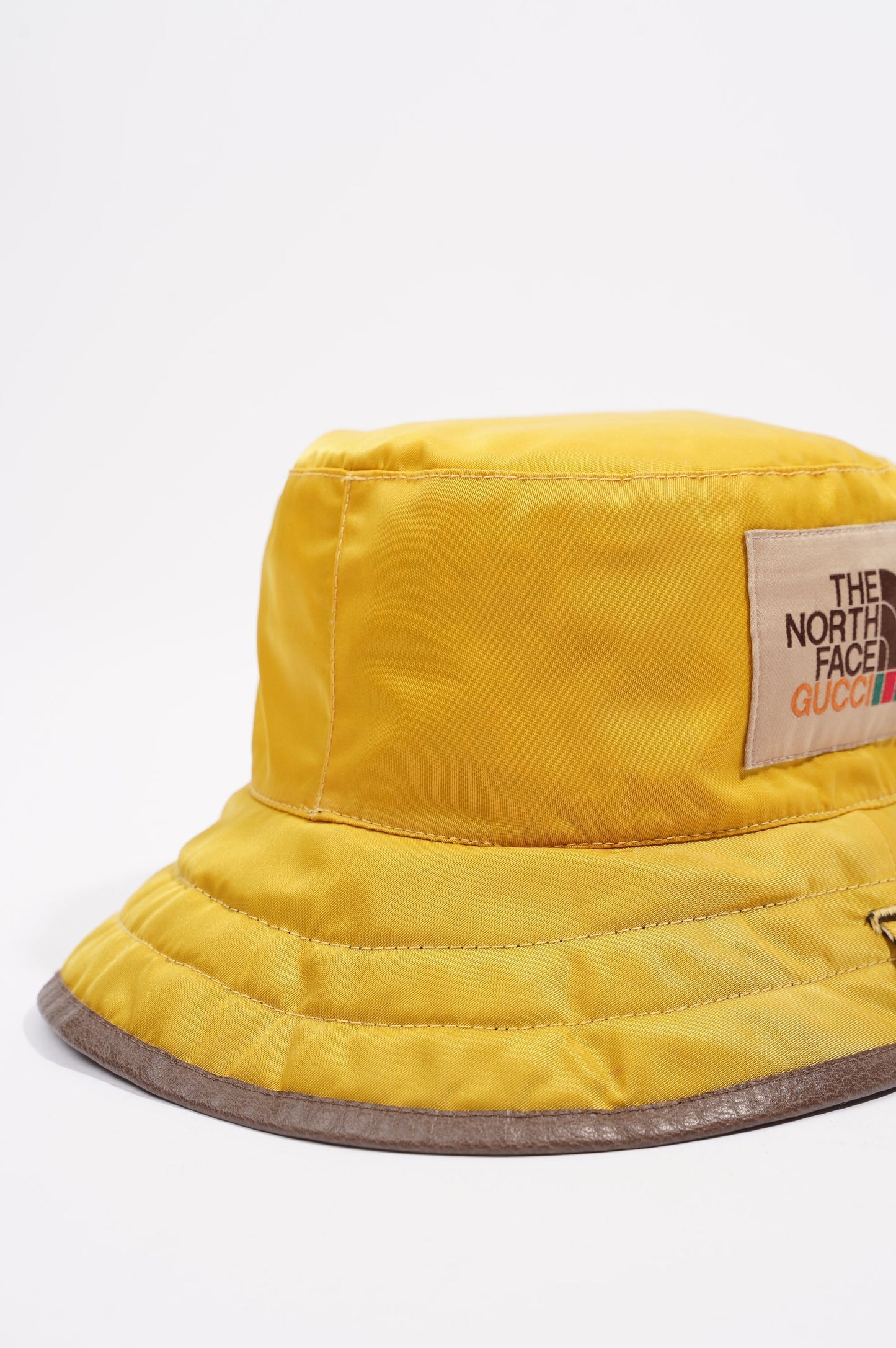 Gucci The North Face Reversible Bucket Hat Black / Yellow Nylon